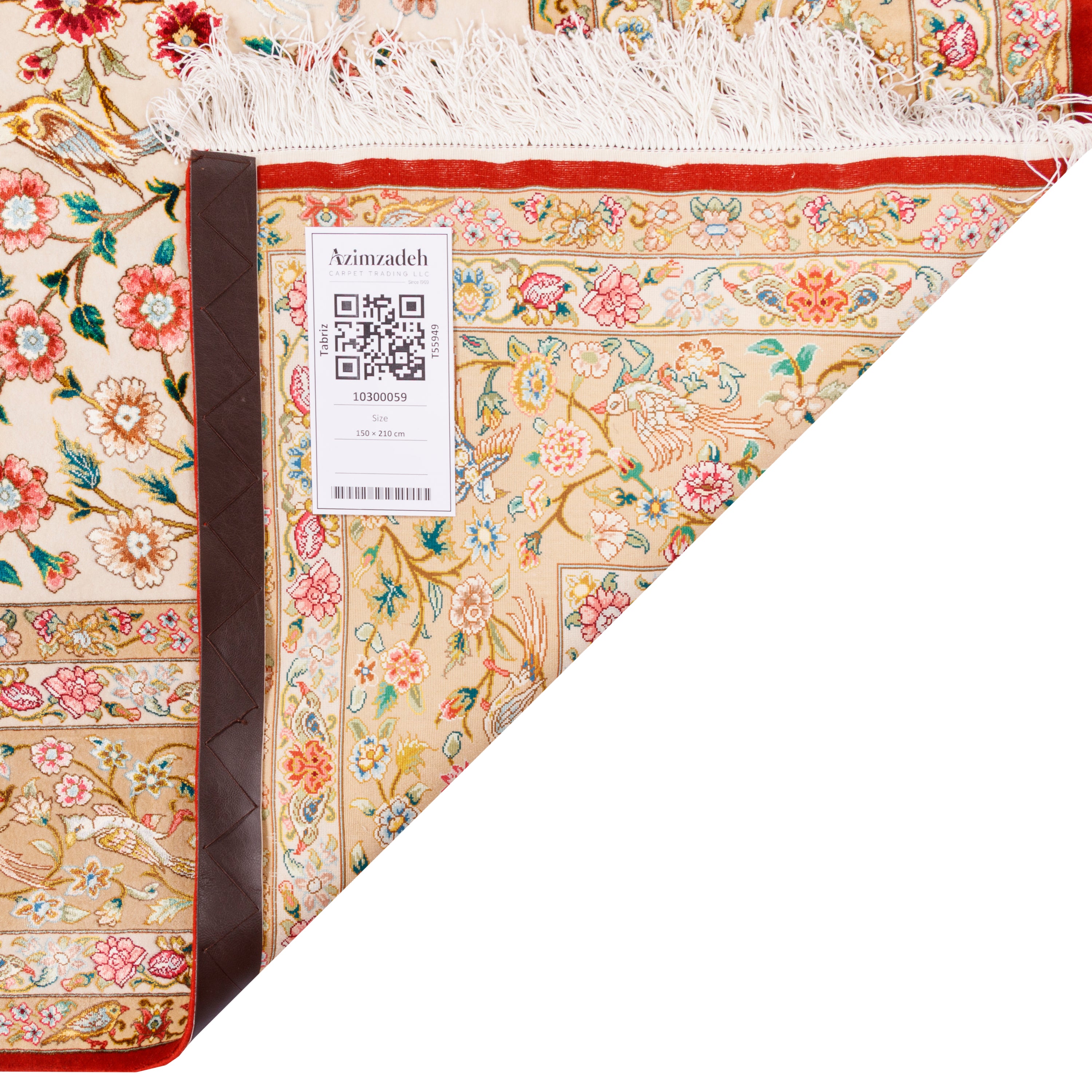 Tabriz Handmade Carpet — Sarasar | Silk Pile / Silk Warp | 150 × 210 cm | SKU 10300059