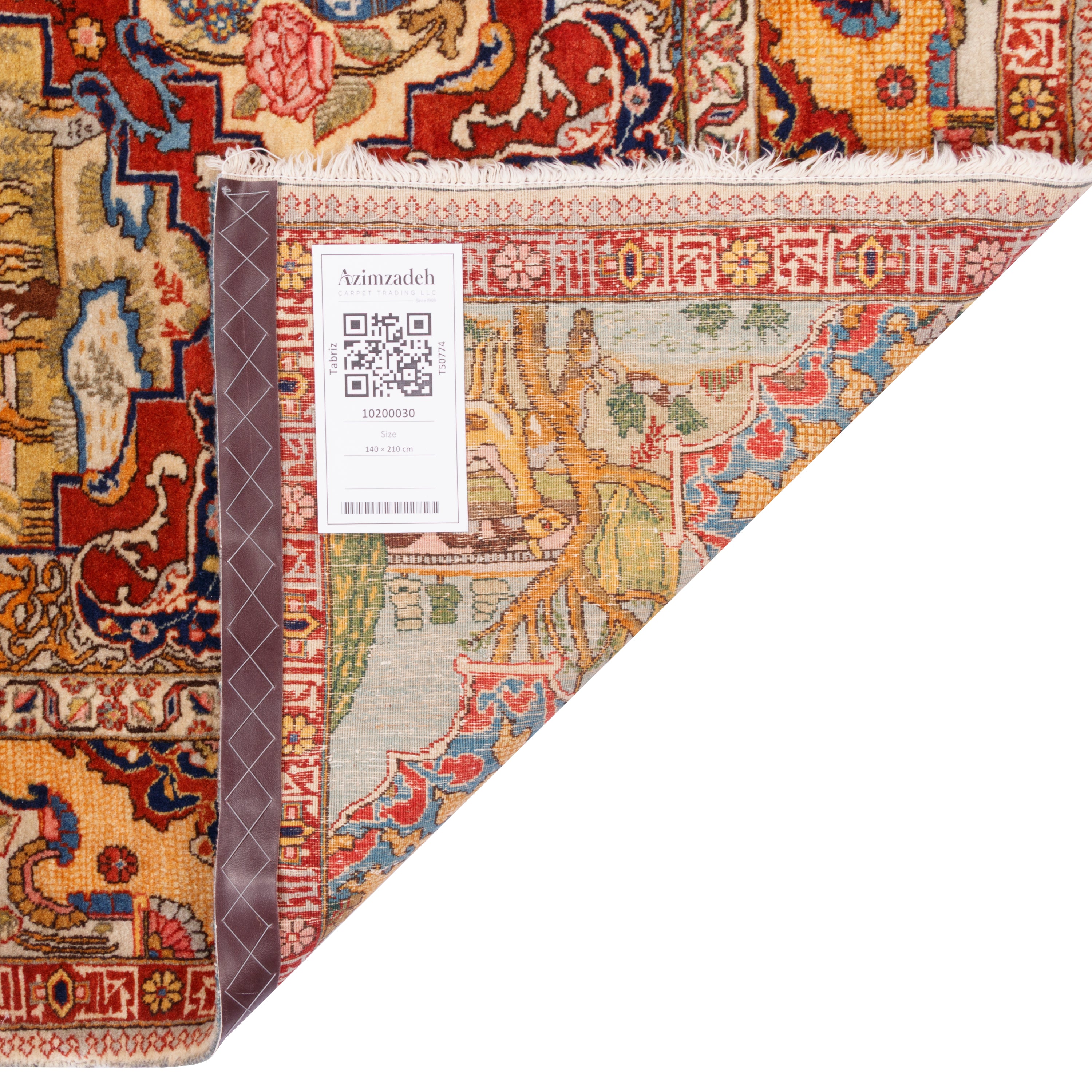 Tabriz Handmade Carpet — Toranj-dar | Wool / Cotton Warp | 140 × 210 cm | SKU 10200030