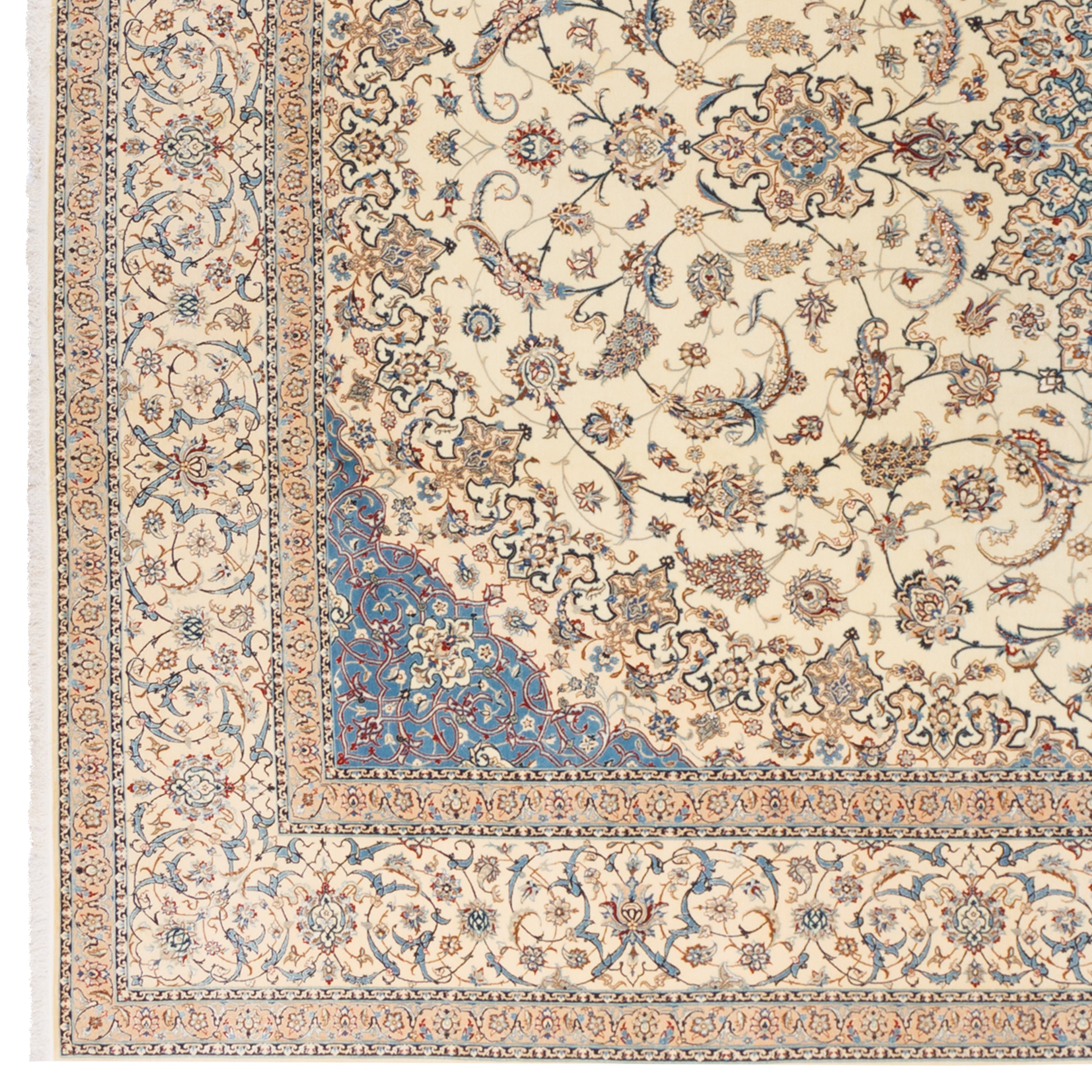 Nain Handmade Carpet — Lachak Toranj | Silk Pile / Cotton Warp | 358 × 482 cm | SKU 11700702