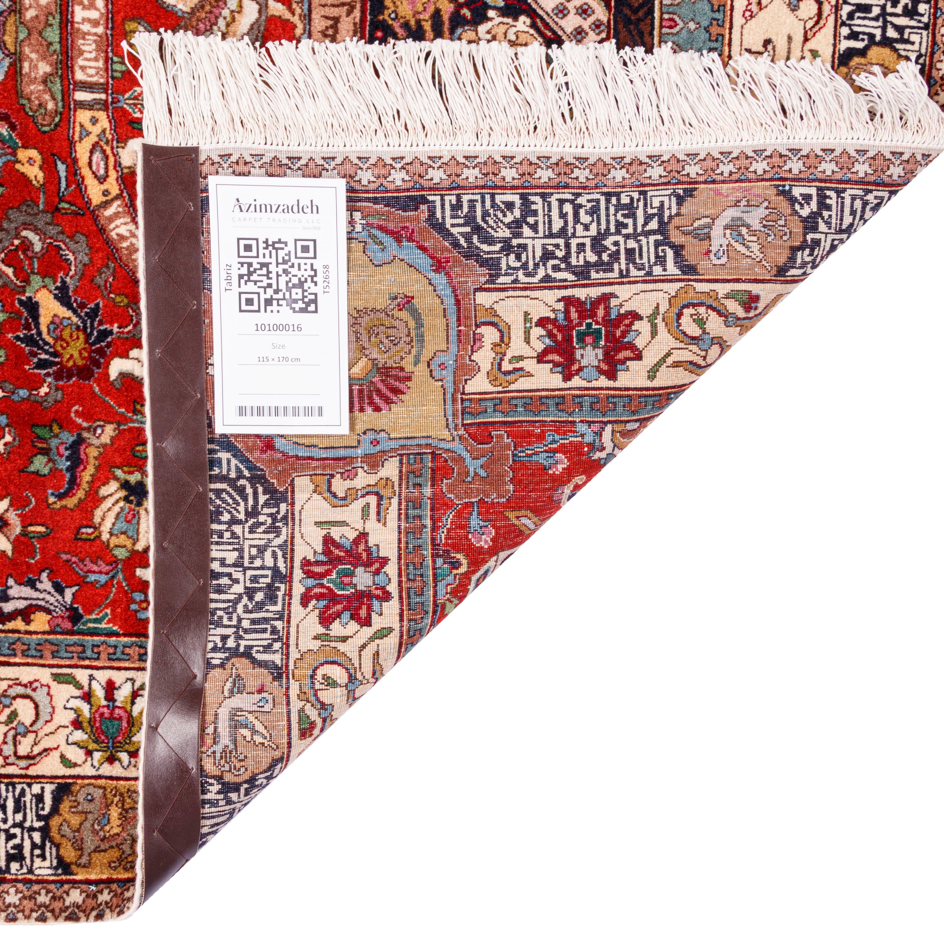 Tabriz Handmade Carpet — Mehrabi | Wool / Cotton Warp | 115 × 170 cm | SKU 10100016