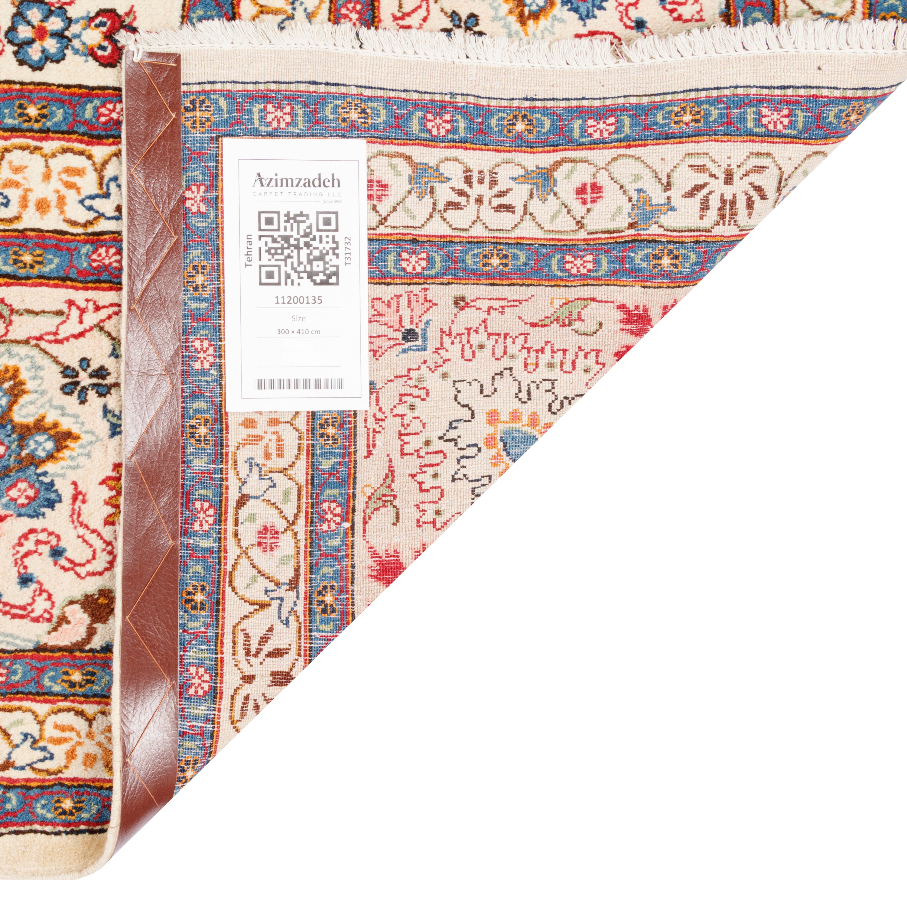 سجادة كاشان يدوية - أفشان | صوف / سداة قطنية | 300 × 410 سم | رمز المنتج 11200135