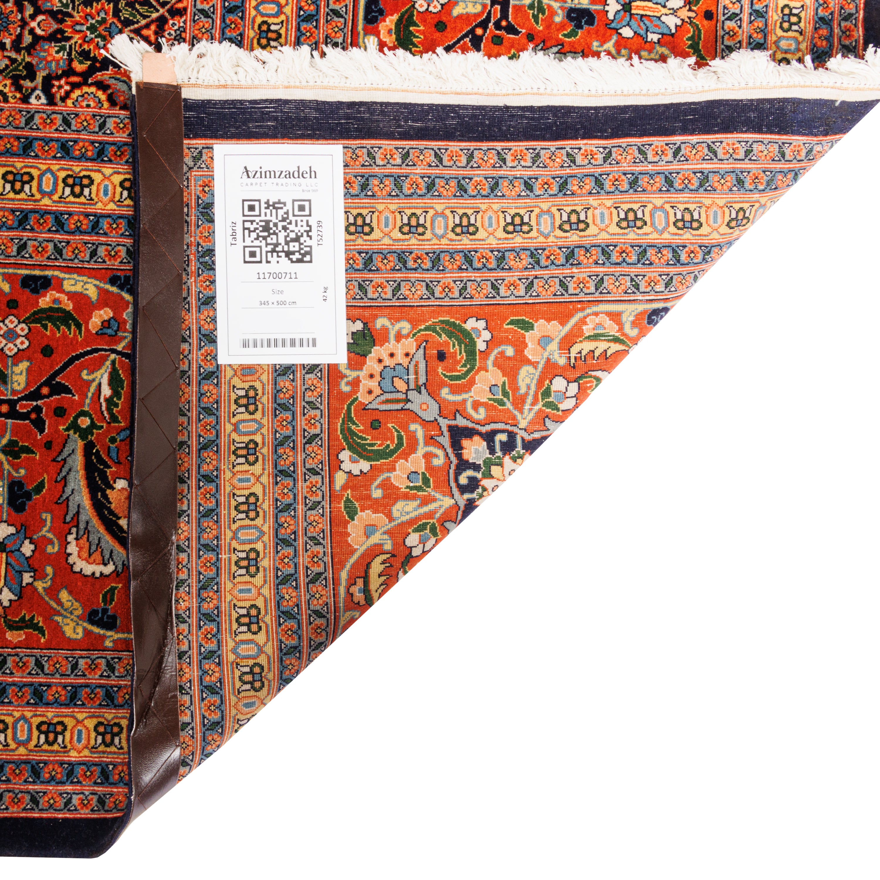 سجادة تبريز يدوية — ساراسار | صوف / قطن (سداة) | 345 × 500 سم | رمز المنتج 11700711