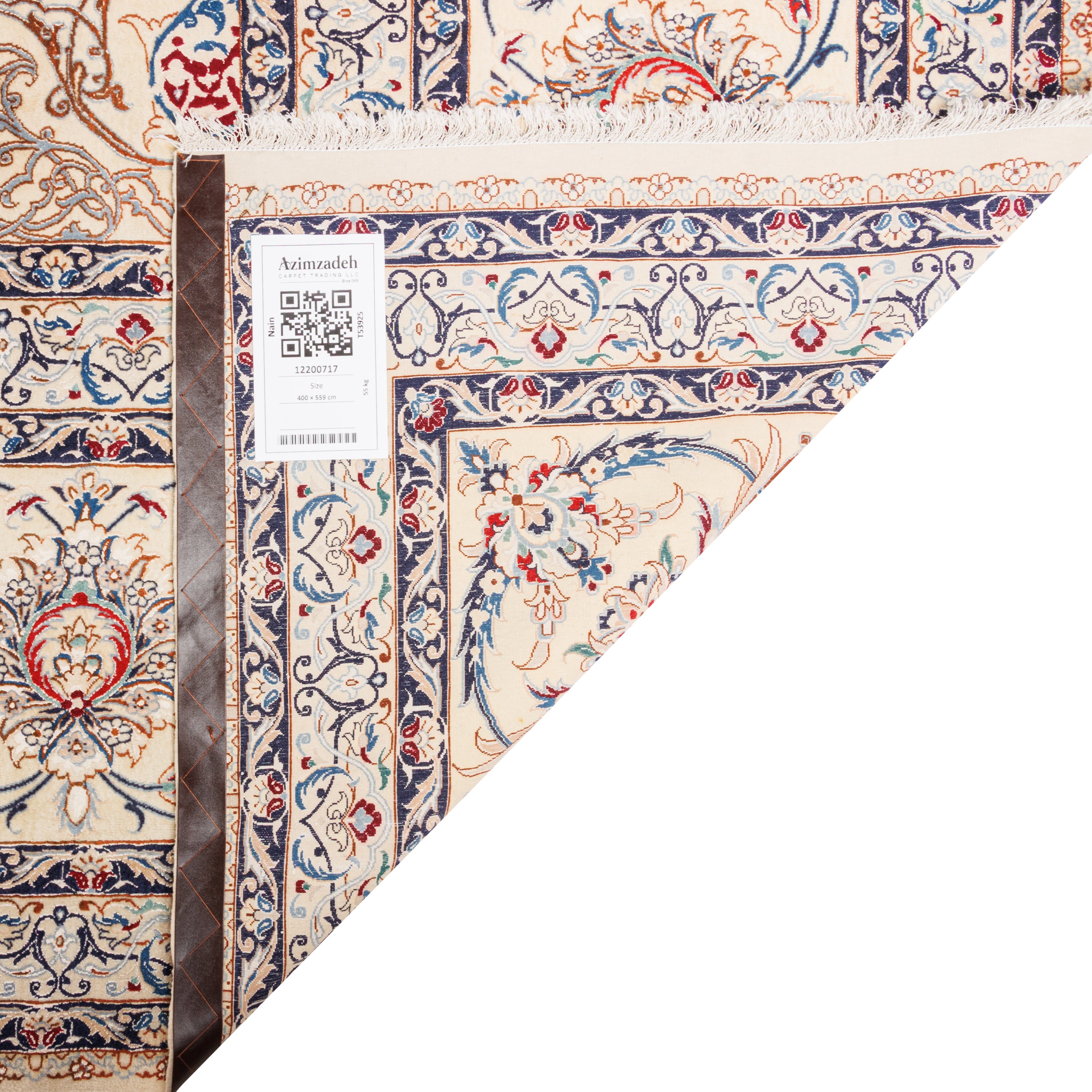 Nain Handmade Carpet — Toranj-dar | Silk Pile / Cotton Warp | 400 × 559 cm | SKU 12200717