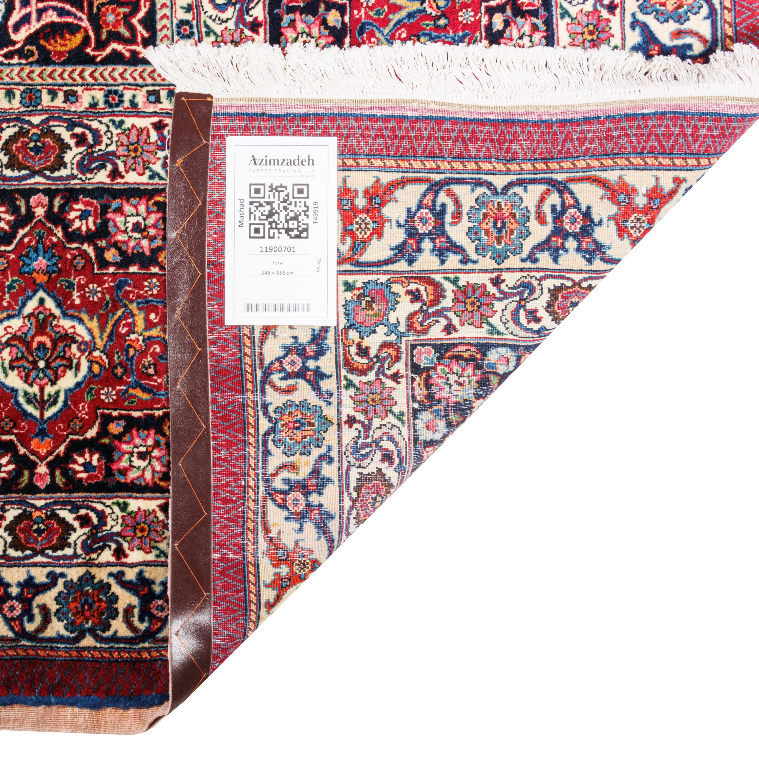 Mashhad Handmade Carpet — Lachak Toranj | Wool / Cotton Warp | 346 × 556 cm | SKU 11900701