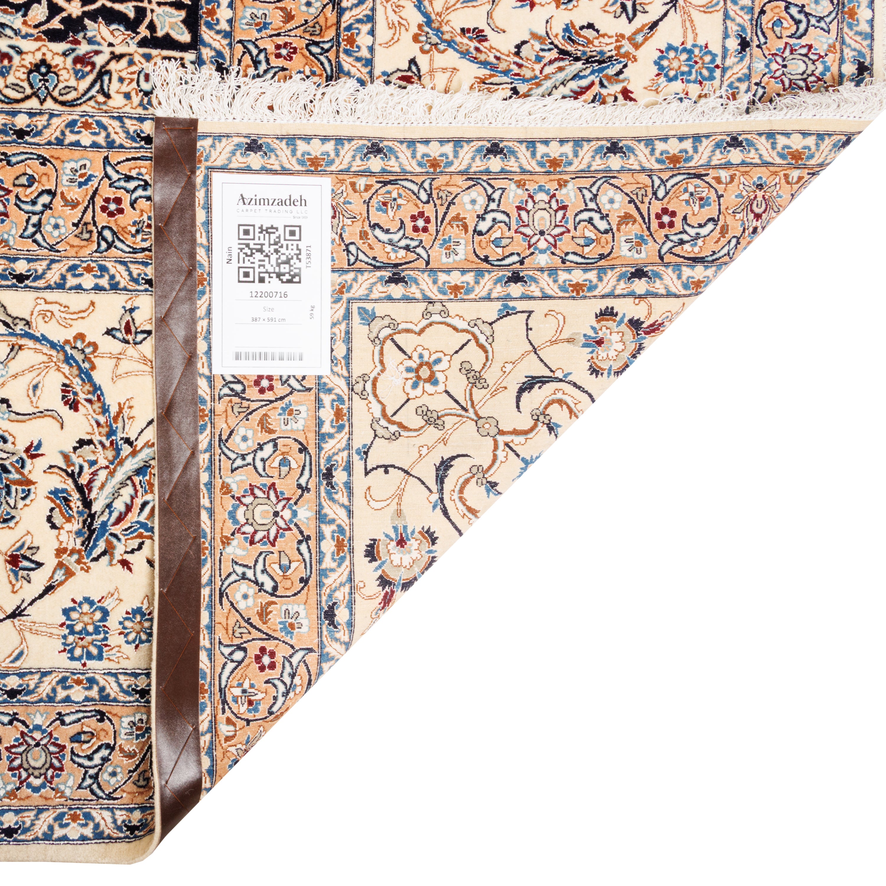 Nain Handmade Carpet — Lachak Toranj | Silk Pile / Cotton Warp | 387 × 591 cm | SKU 12200716