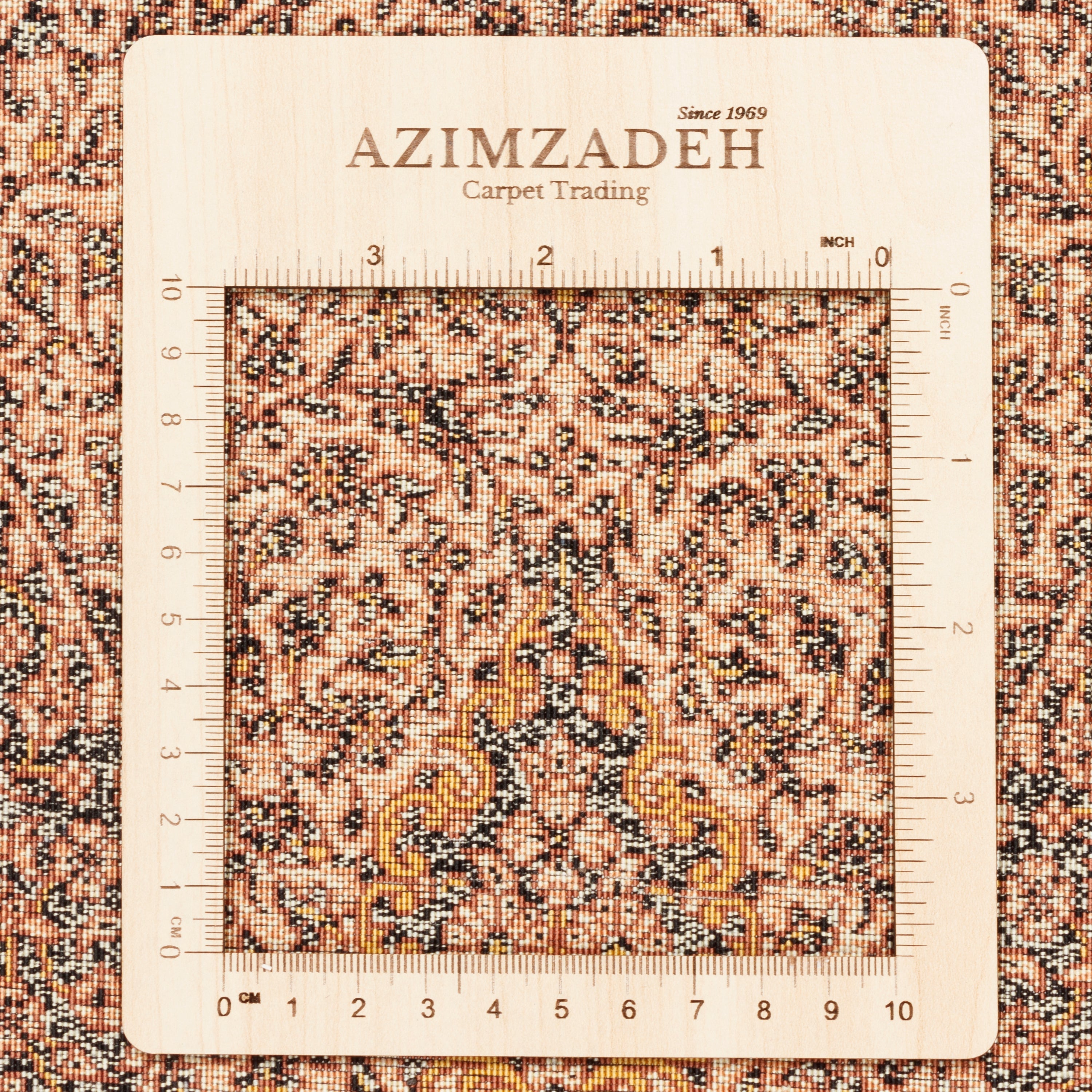 Qom Handmade Carpet — Lachak Toranj | Full Silk | 47 × 98 cm | SKU 10000252