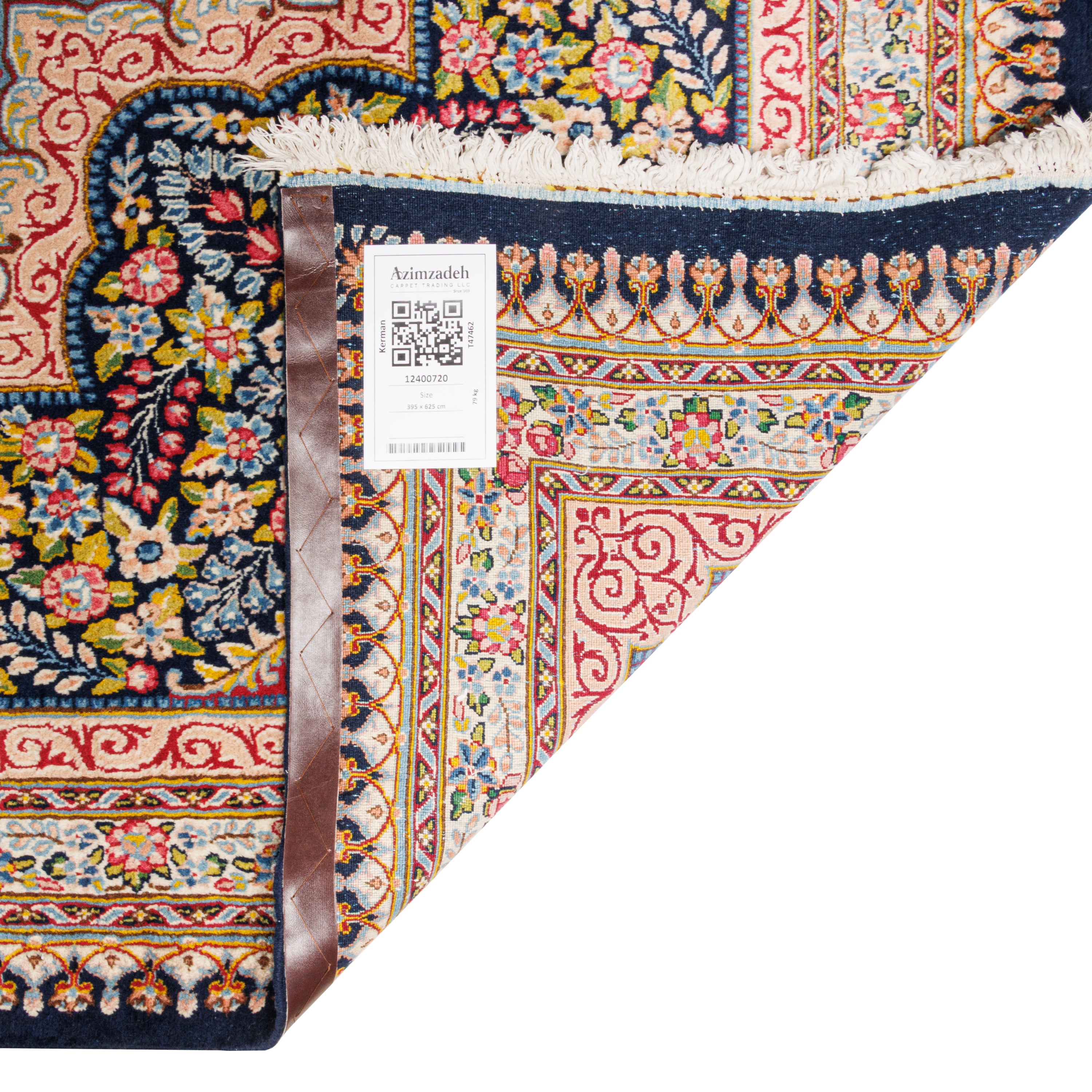 Kerman Handmade Carpet — Lachak Toranj | Wool / Cotton Warp | 395 × 625 cm | SKU 12400720