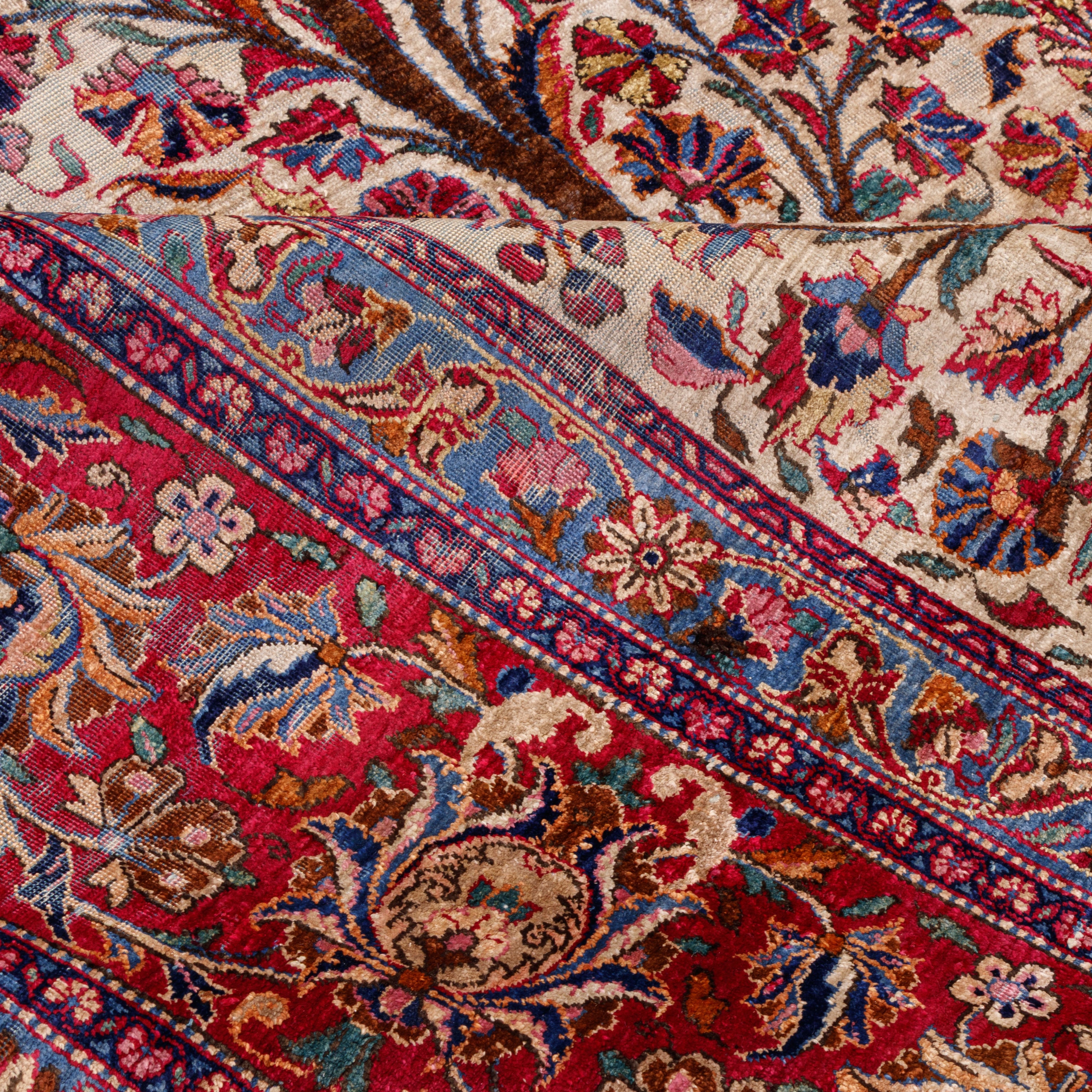 Kashan Handmade Carpet — Sarasar | Full Silk | 255 × 355 cm | SKU 10900102