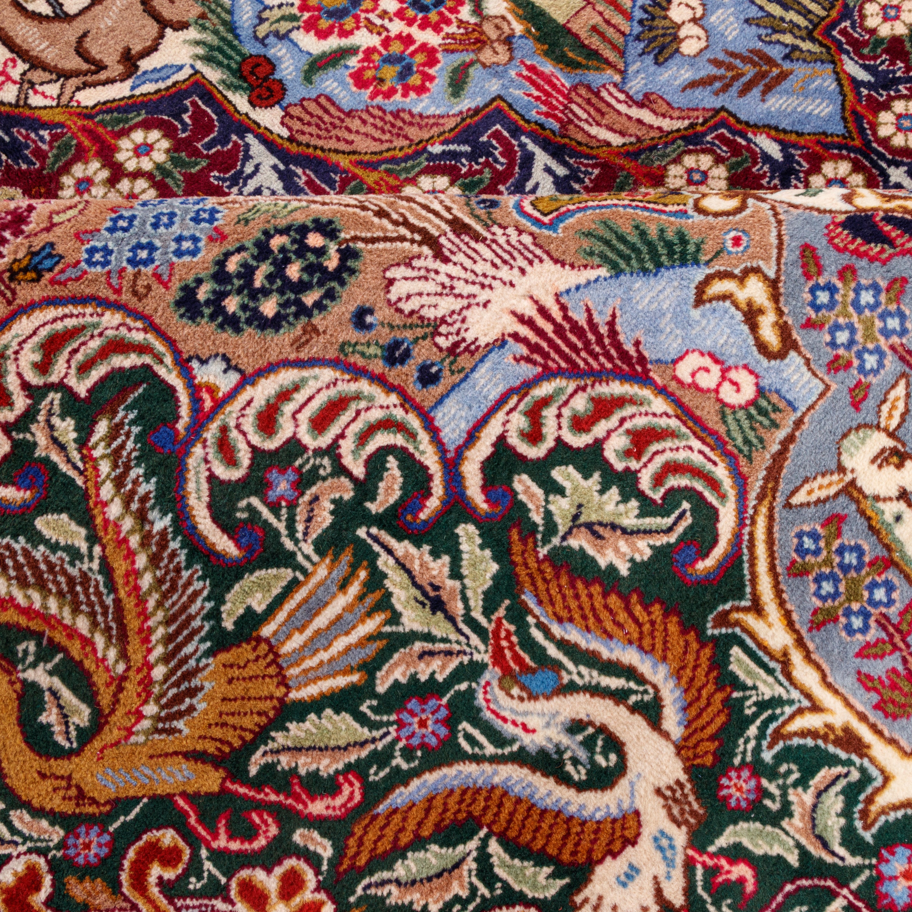 سجادة كاشمر يدوية — طرحة دائرية | صوف / قطن | 290 × 383 سم | رمز المنتج 11100138