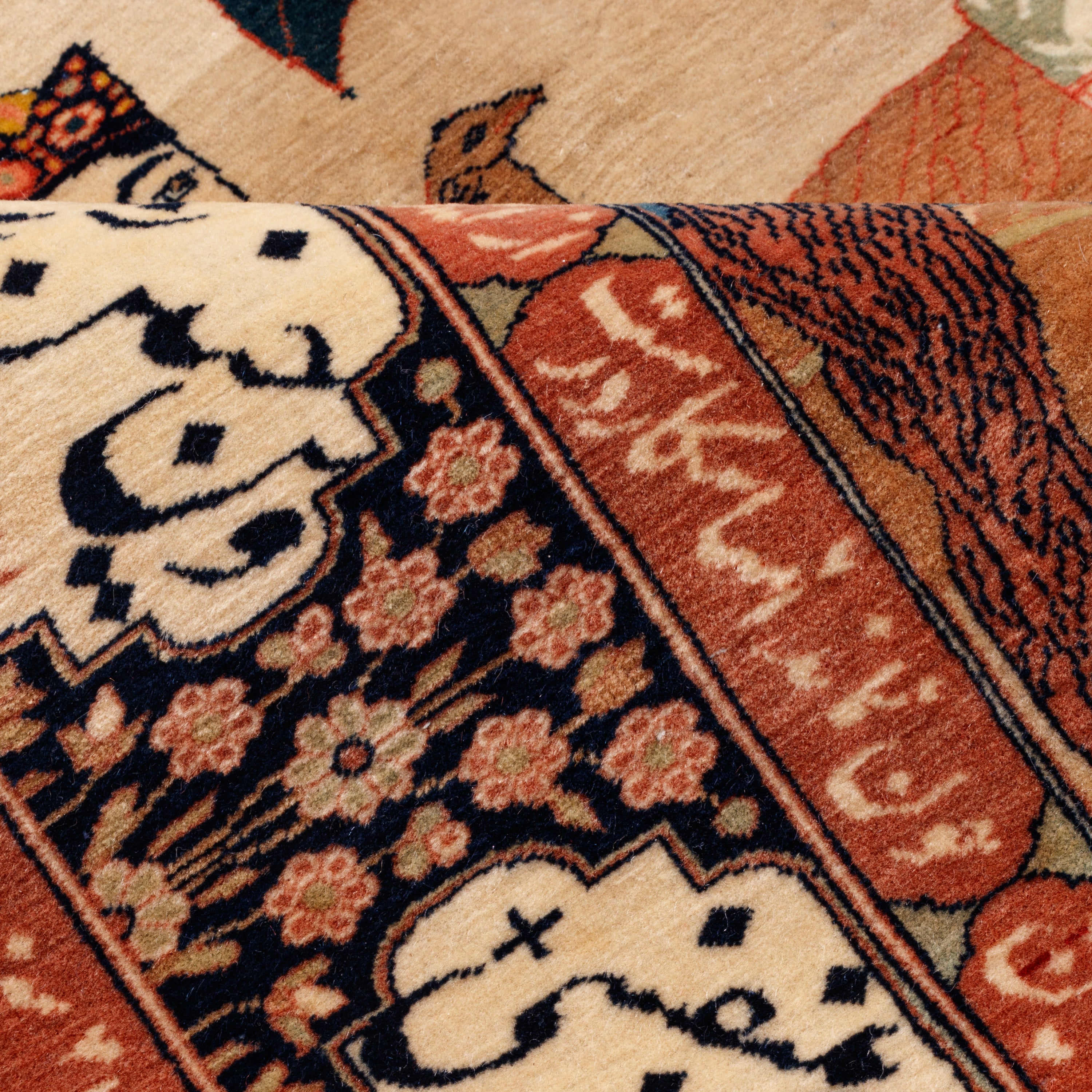 سجادة كاشان يدوية - ساراسار | صوف / سداة قطنية | 135 × 215 سم | رمز المنتج 10200028
