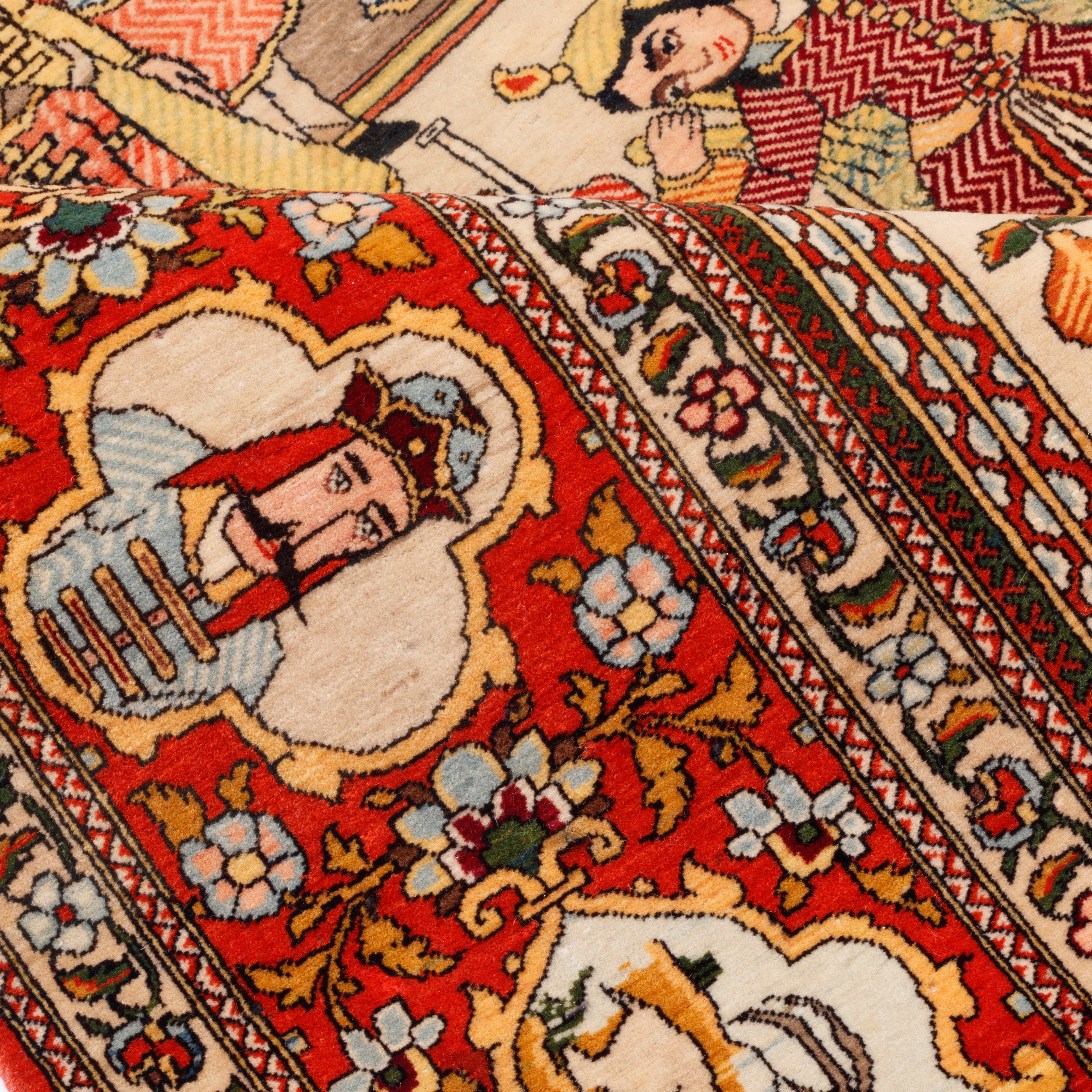 Isfahan Handmade Carpet — Sarasar | Wool / Cotton Warp | 130 × 200 cm | SKU 10200024