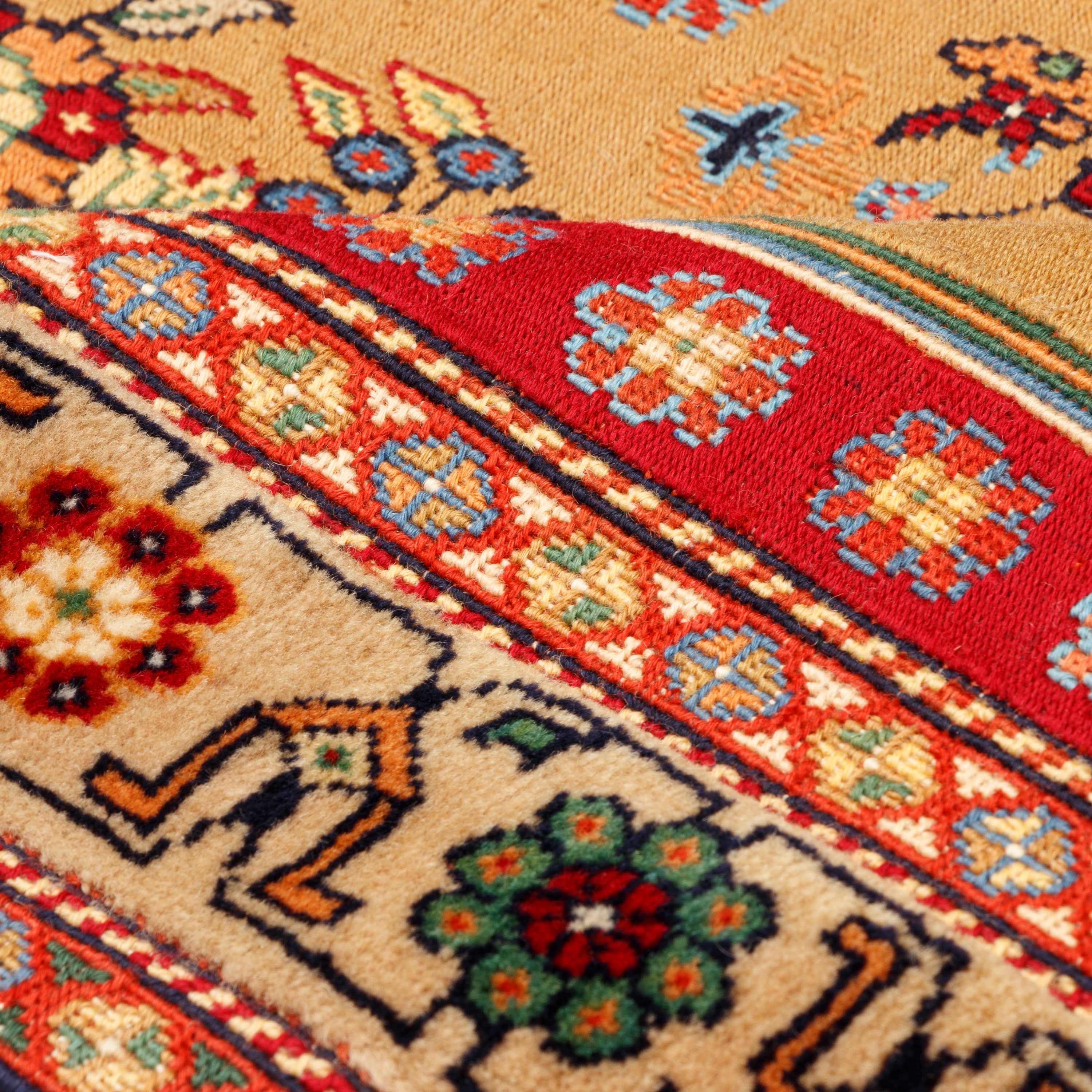 Sirjan Handmade Kilim Carpet — Goldani | Full Wool | 86 × 142 cm | SKU 40100278