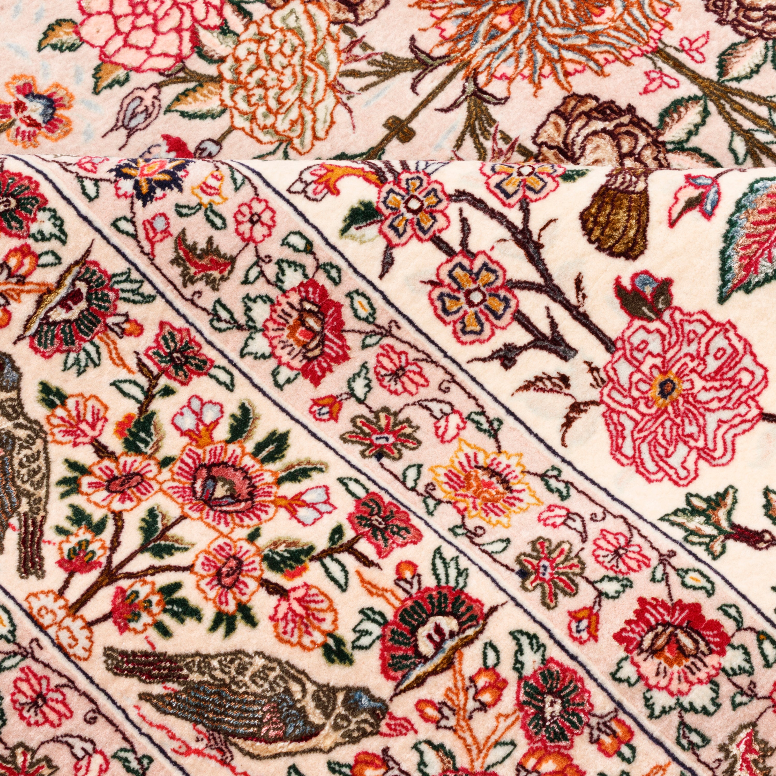 Mashhad Handmade Carpet — Toranj-dar | Silk Pile / Silk Warp | 160 × 243 cm | SKU 10300067