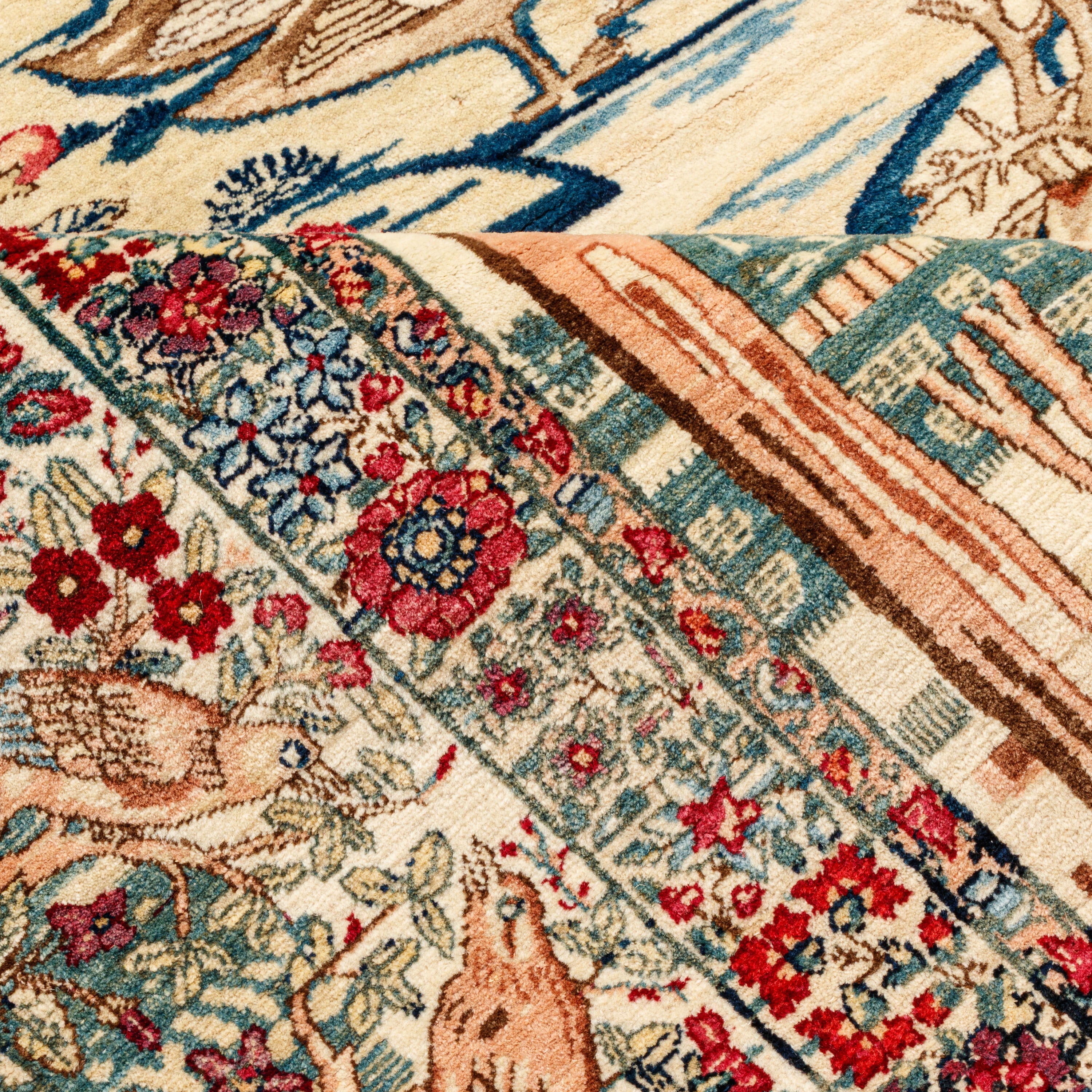 سجادة كرمان يدوية — ساراسار | صوف / سدى قطني | 133 × 207 سم | SKU 10200013