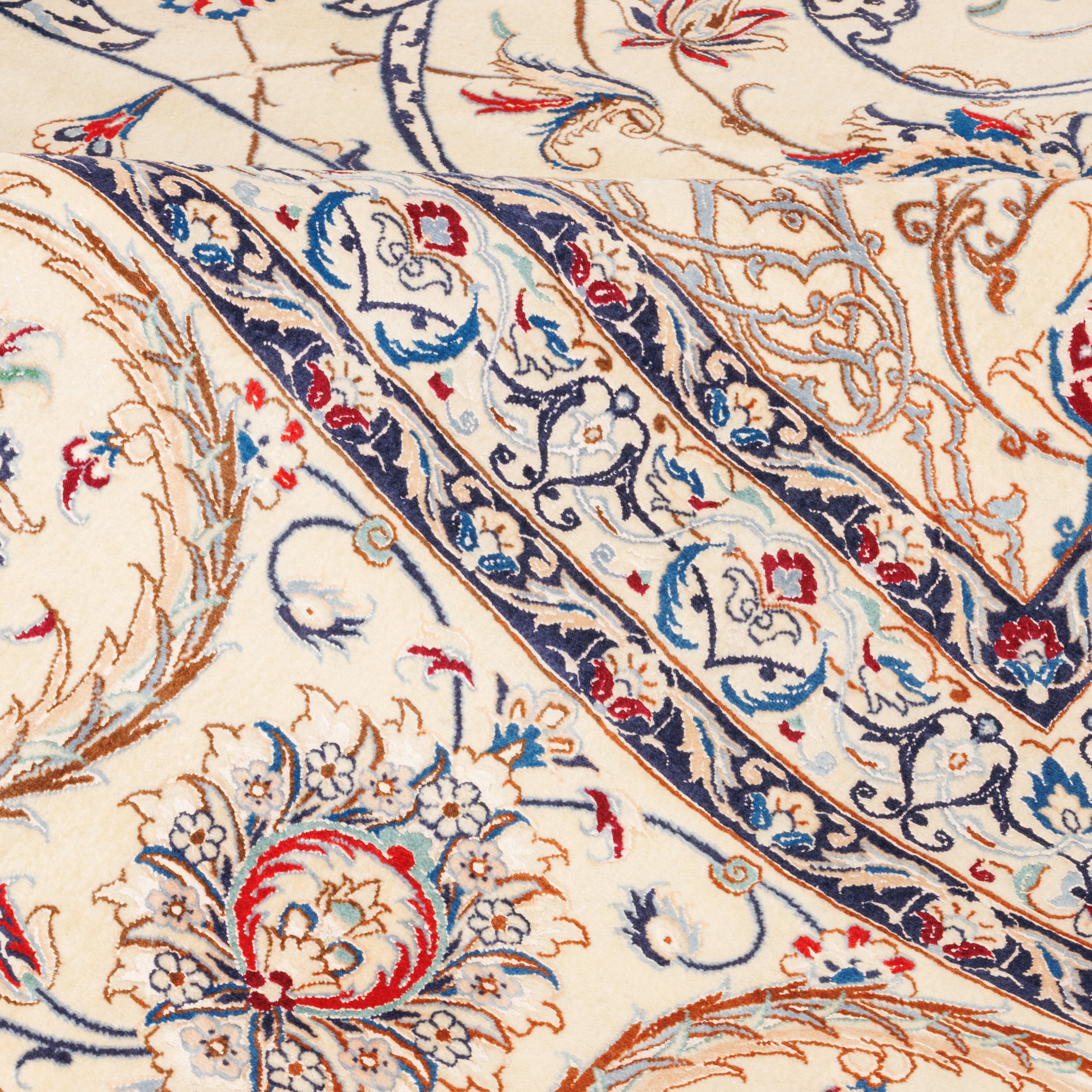 Nain Handmade Carpet — Toranj-dar | Silk Pile / Cotton Warp | 400 × 559 cm | SKU 12200717