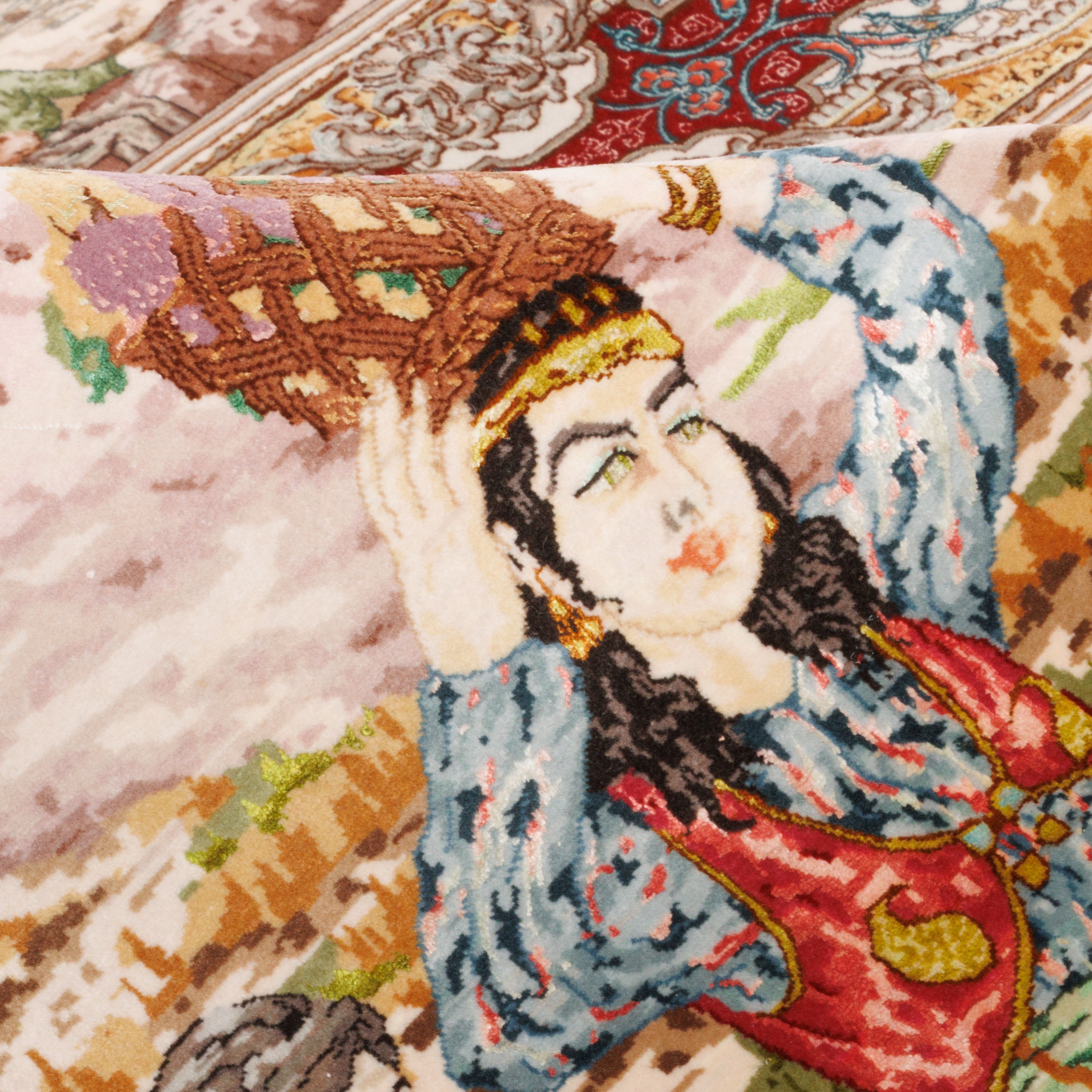 Tabriz Handmade Carpet — Kheshti | Silk Pile / Silk Warp | 500 × 800 cm | SKU 14000757