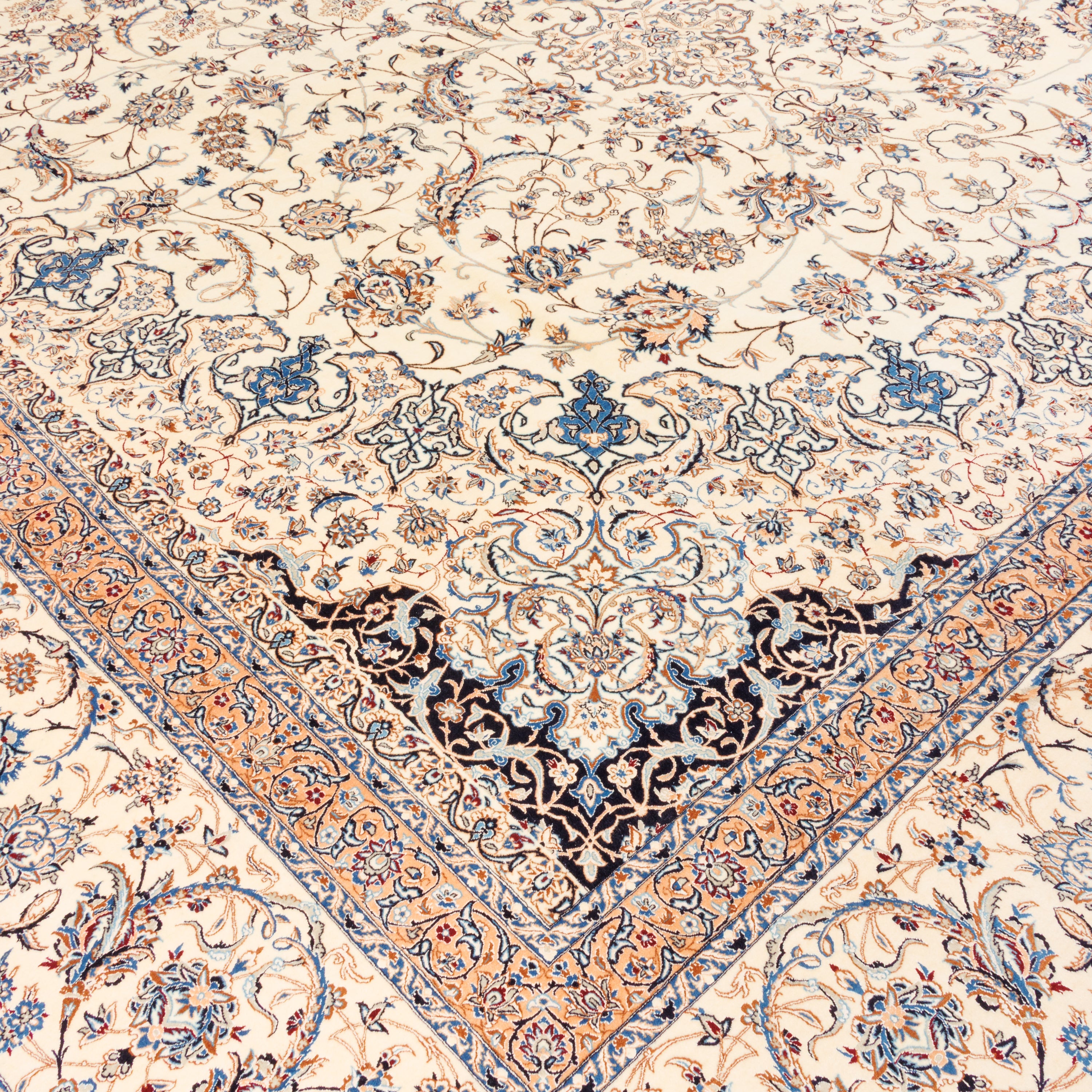 Nain Handmade Carpet — Lachak Toranj | Silk Pile / Cotton Warp | 387 × 591 cm | SKU 12200716
