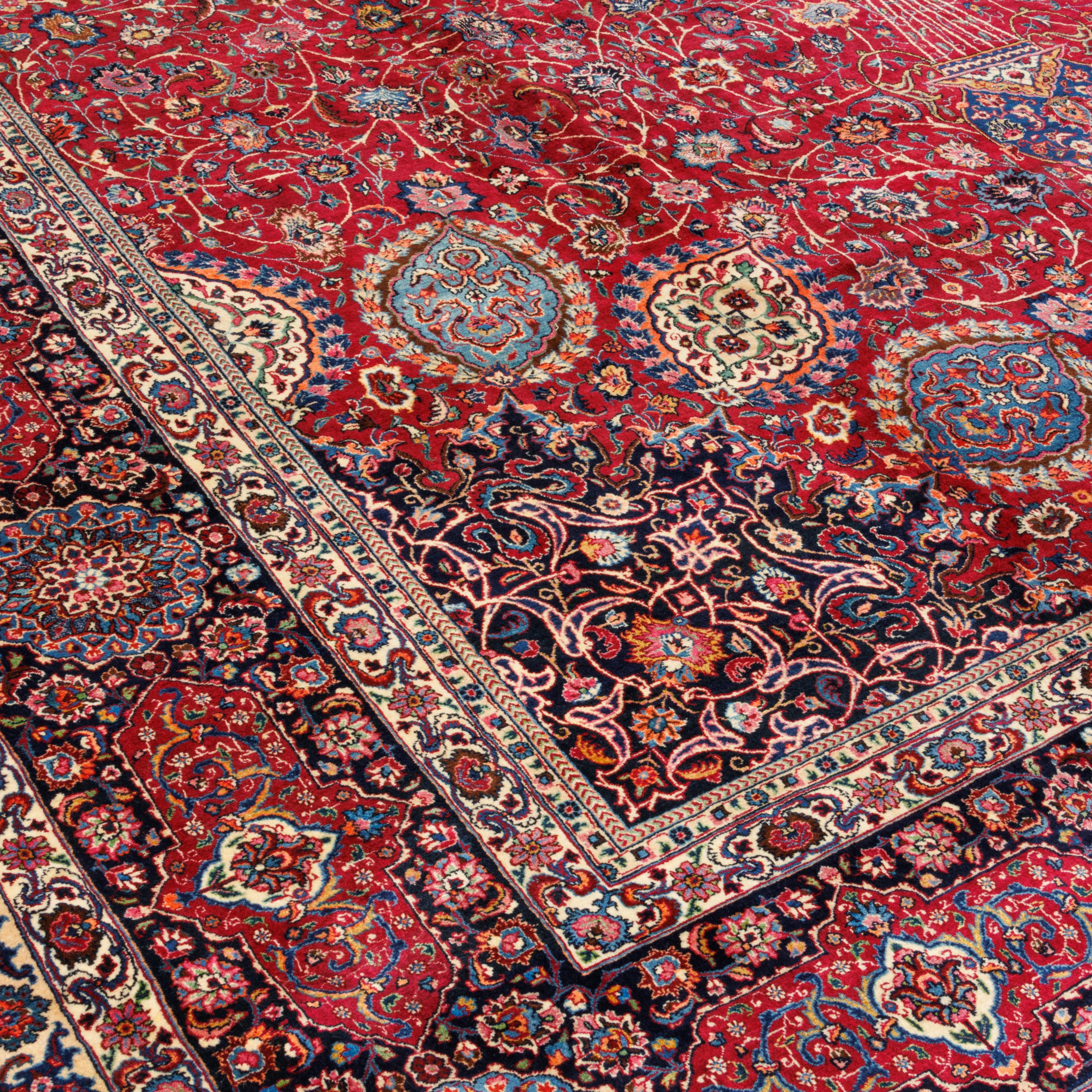 Mashhad Handmade Carpet — Lachak Toranj | Wool / Cotton Warp | 346 × 556 cm | SKU 11900701