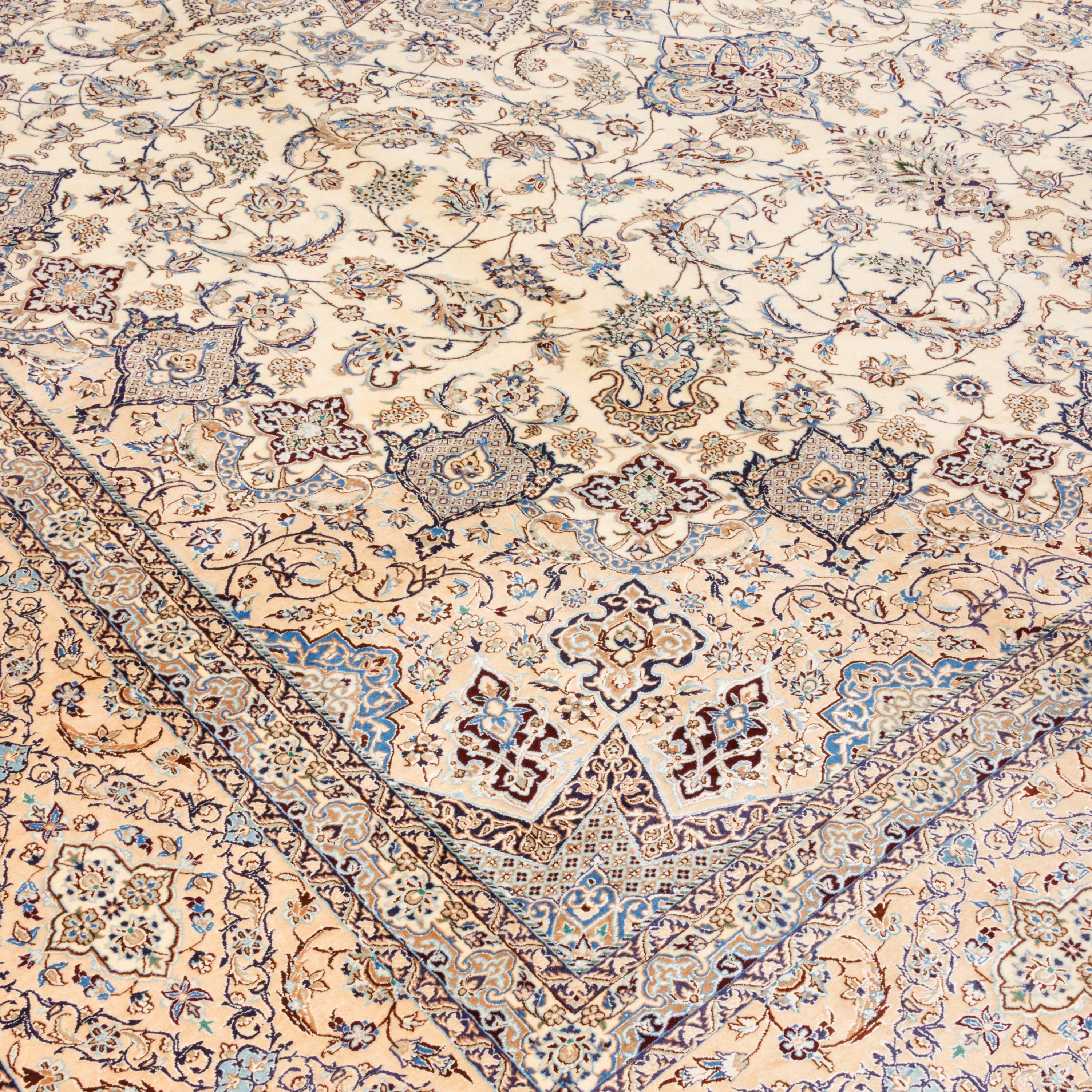 Nain Handmade Carpet — Lachak Toranj | Silk Pile / Cotton Warp | 350 × 455 cm | SKU 11500700