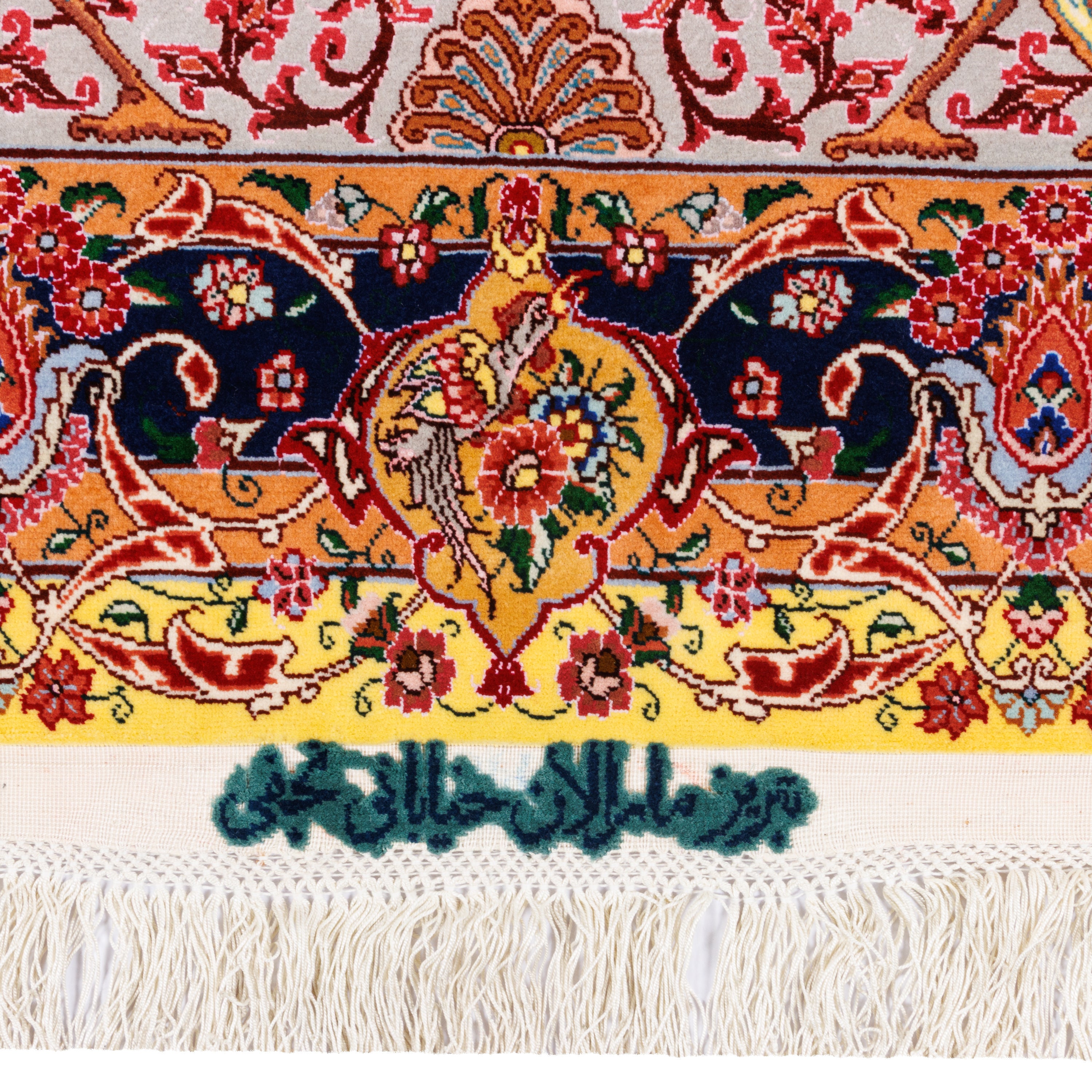 سجادة كاشان يدوية – لشك ترنج | حرير بالكامل | 250 × 350 سم | رمز المنتج 10800824