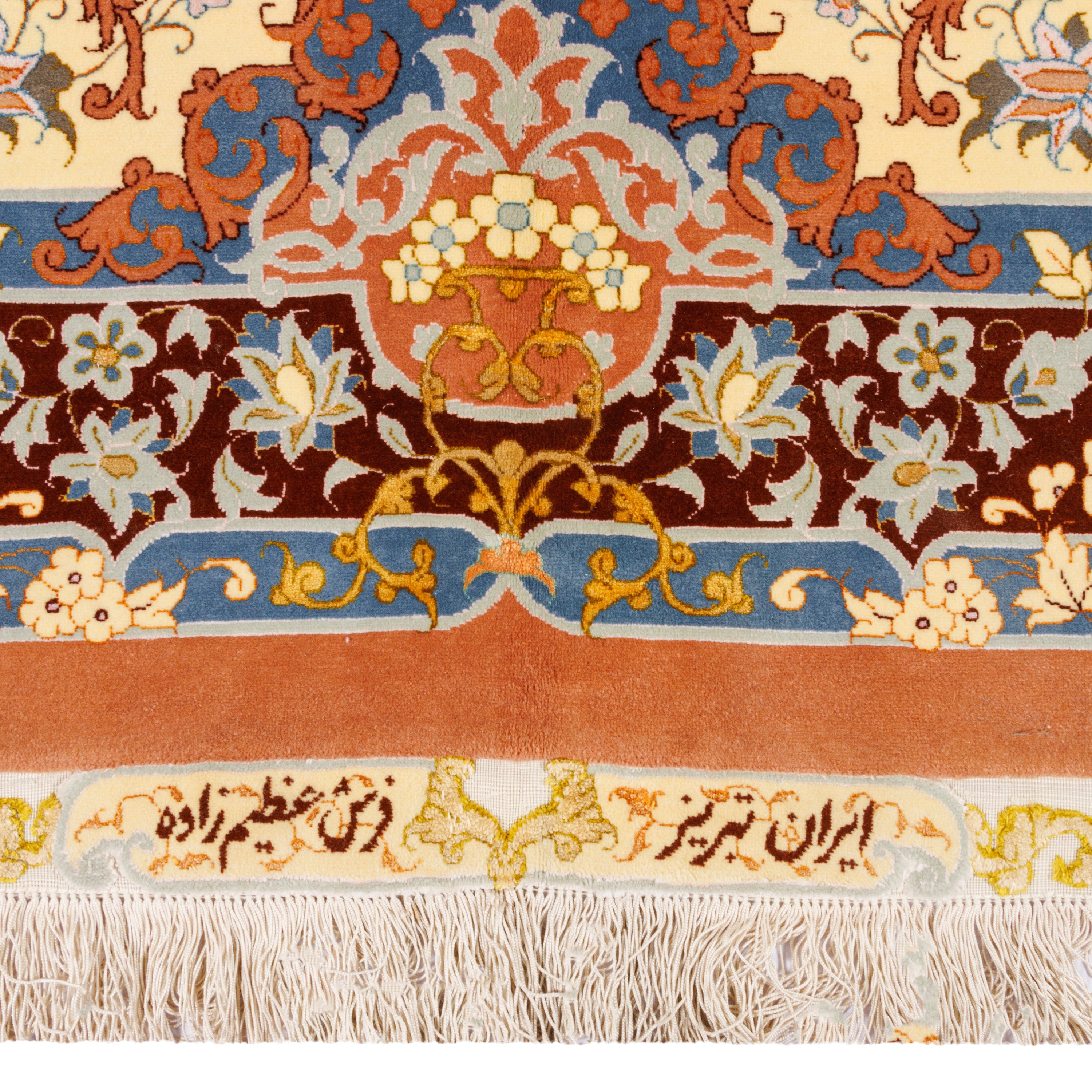 Tabriz Handmade Carpet — Gonbadi | Silk Pile / Silk Warp | 590 × 630 cm | SKU 13700536