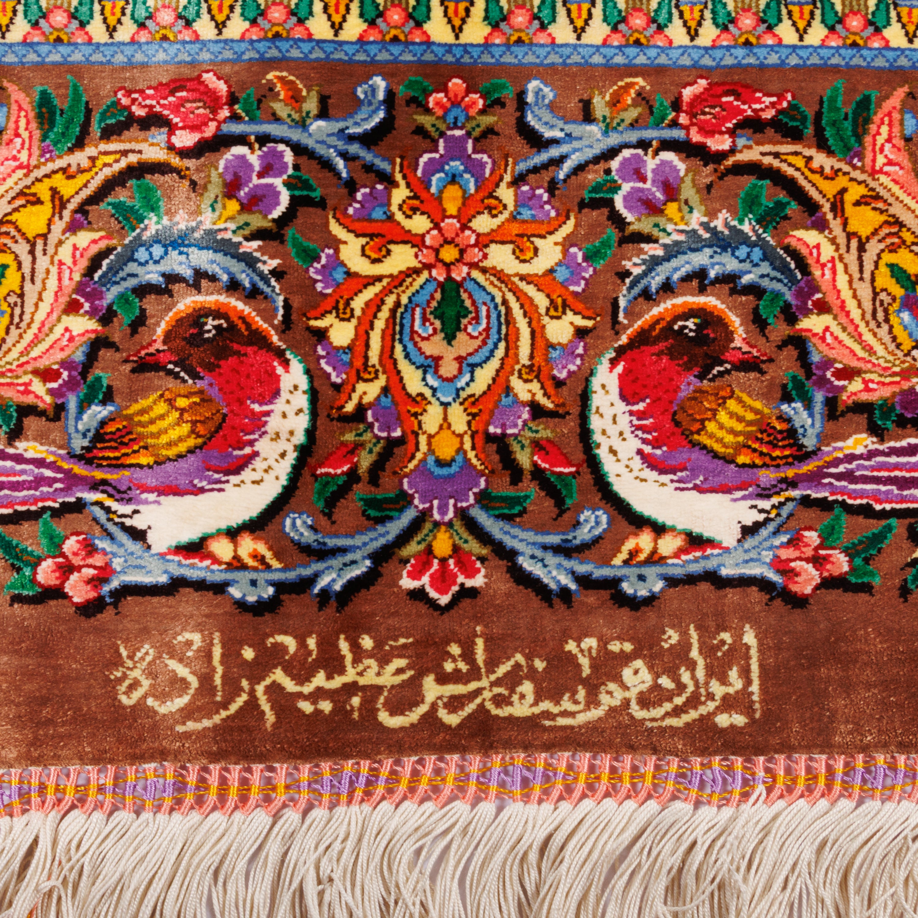 سجادة قم يدوية — لچك ترنج | حرير بالكامل | 341 × 497 سم | رمز المنتج 11600736