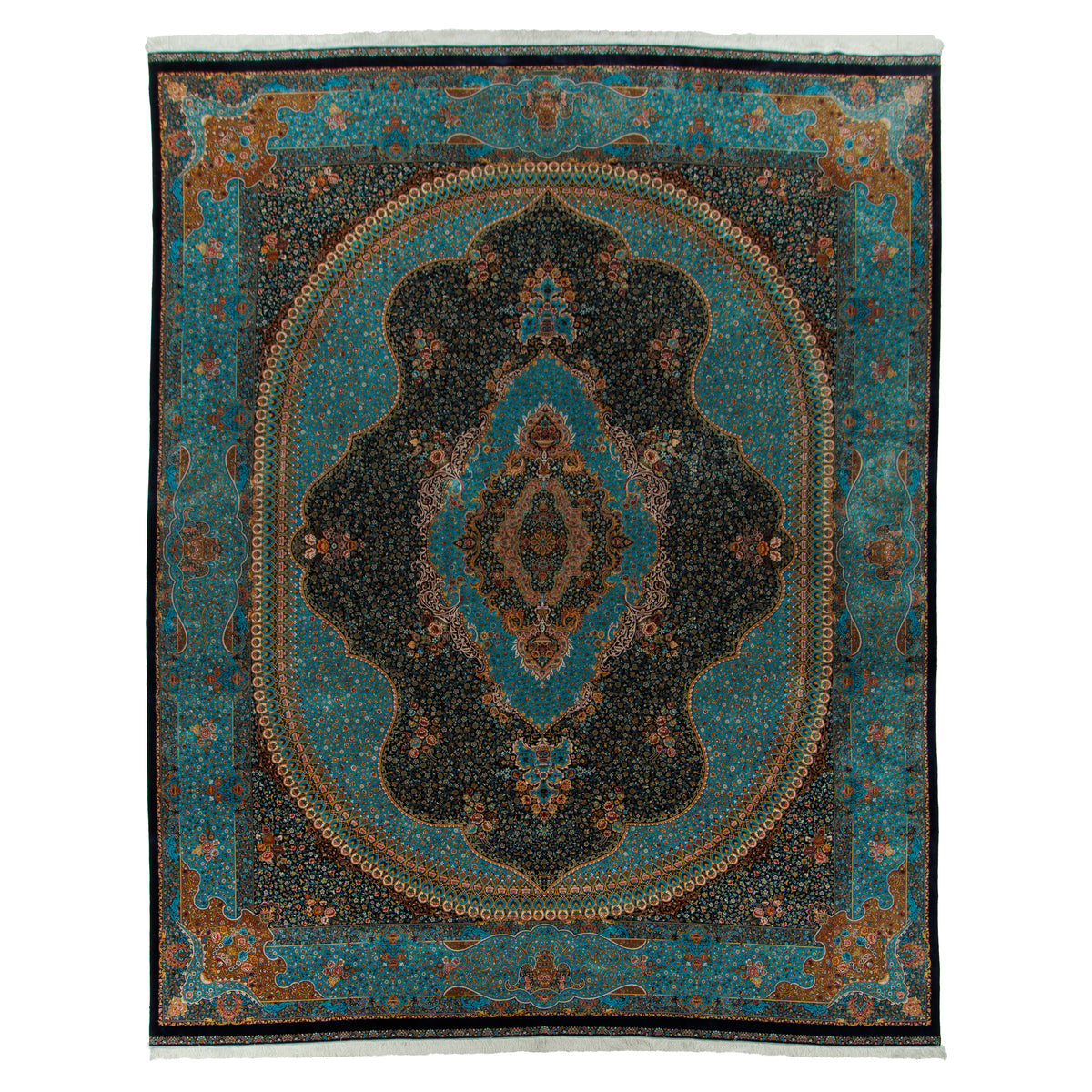 Acrylic + Bamboo Silk Machine-made Carpet, Design 00517, 1500 Reed