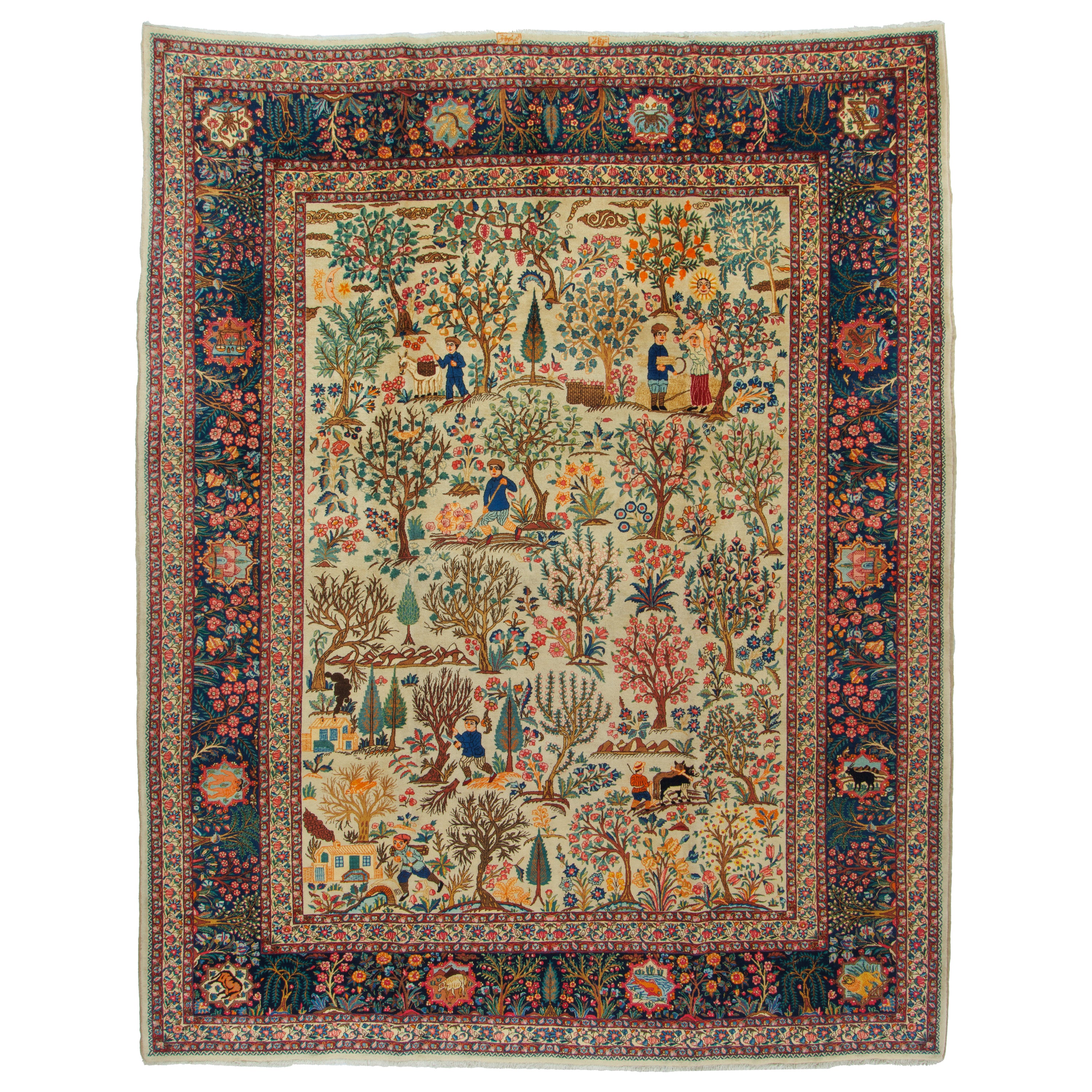 سجادة تبريز يدوية — ساراسار | صوف / سداة قطنية | 310 × 394 سم | رمز المنتج 11200687