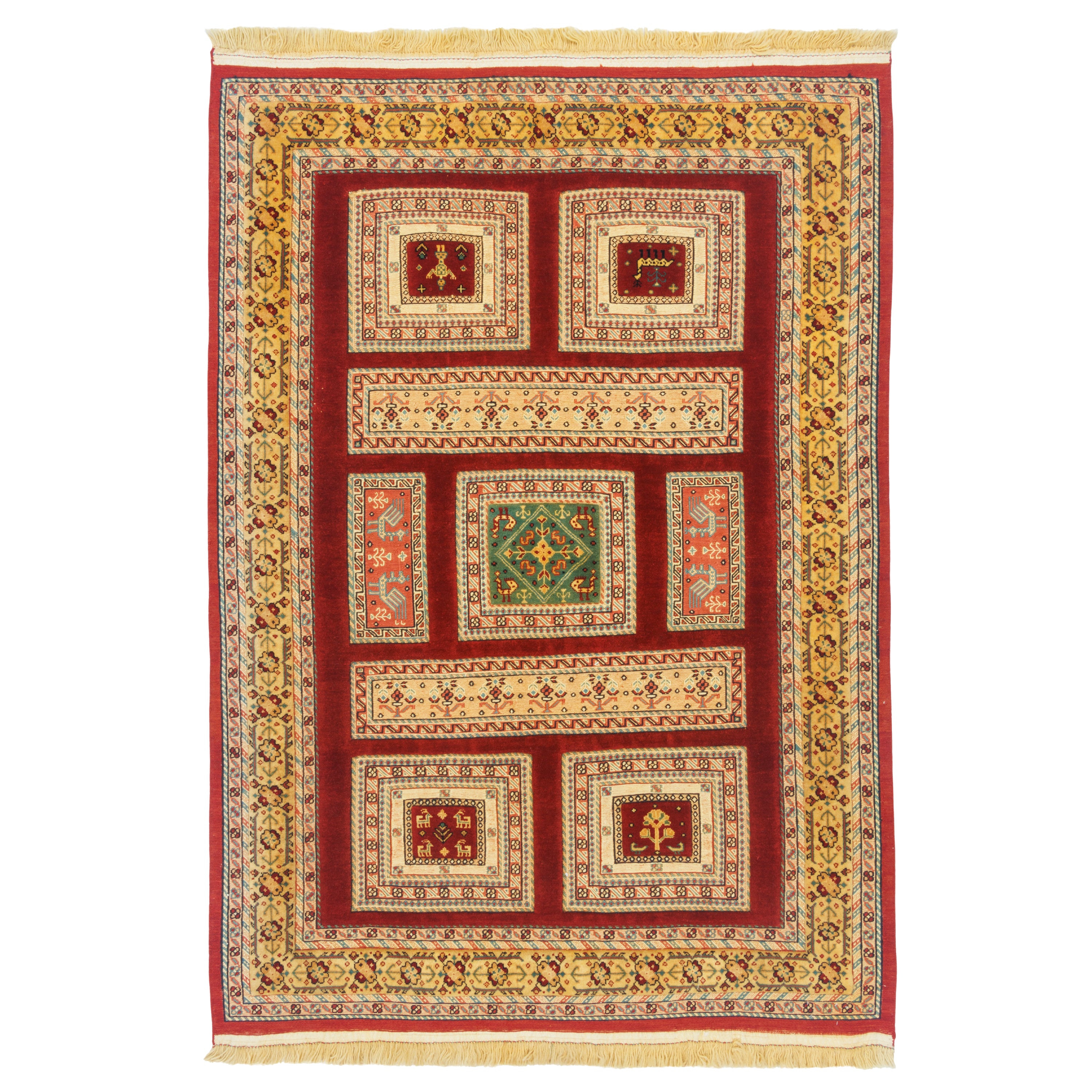 سجاد كيليم سيرجان اليدوي — غابي | صوف بالكامل | 133 × 188 سم | SKU 40200361