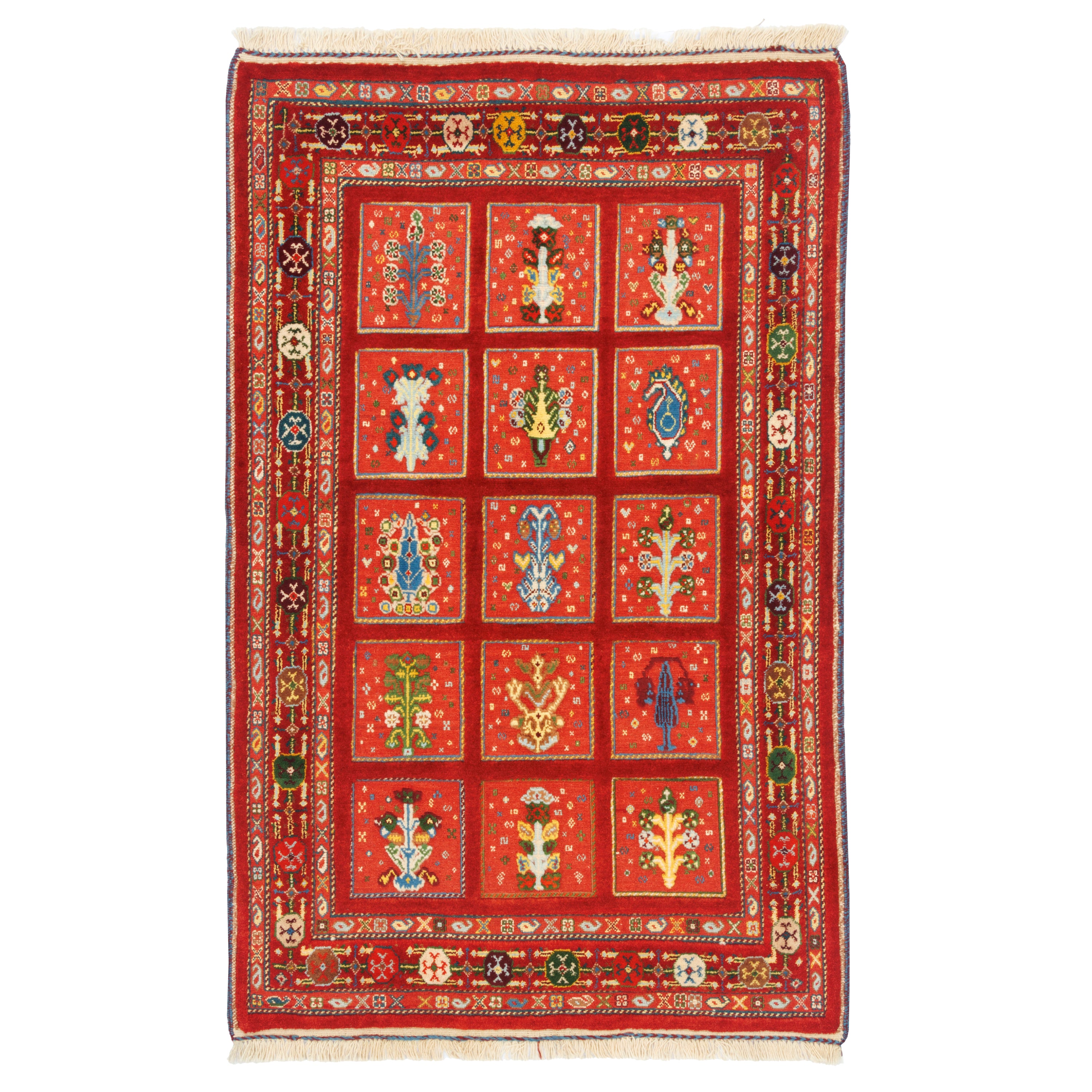 سجادة كيليم سرجان المصنوعة يدويًا - خشتي | صوف بالكامل | 100 × 160 سم | SKU 40100301
