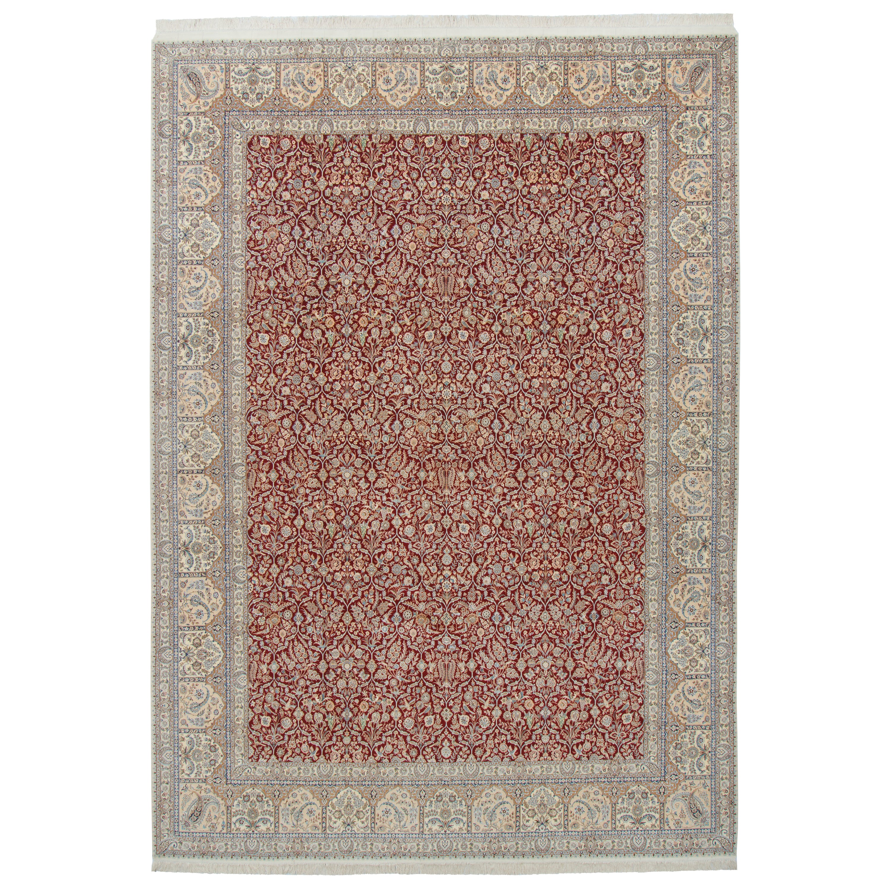 Nain Handmade Carpet — Bandi | Silk Pile / Silk Warp | 310 × 432 cm | SKU 11300778