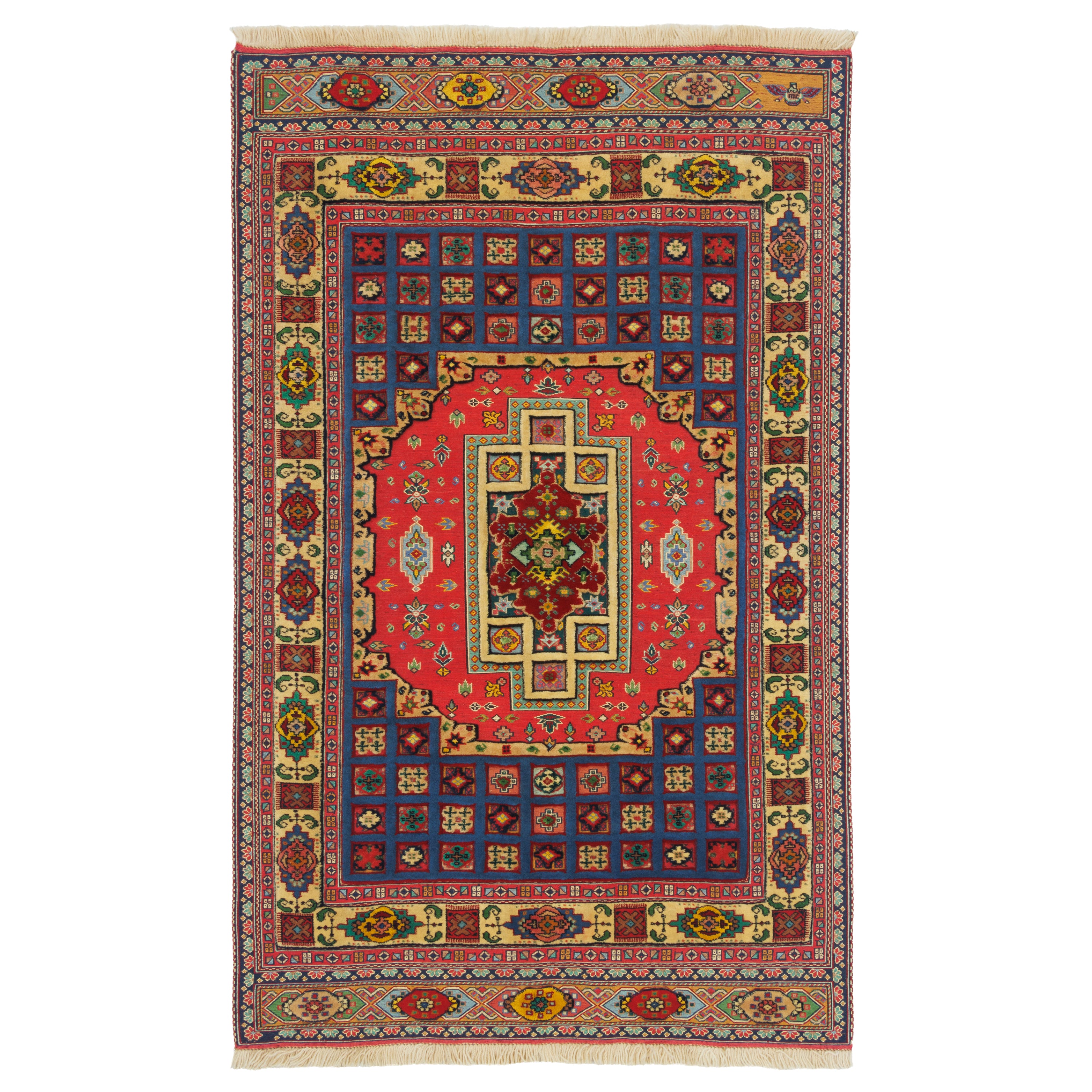 سجاد كيلين يدوي سيرجان - تورنج-دار | صوف كامل | 123 × 195 سم | رمز المنتج 40200363