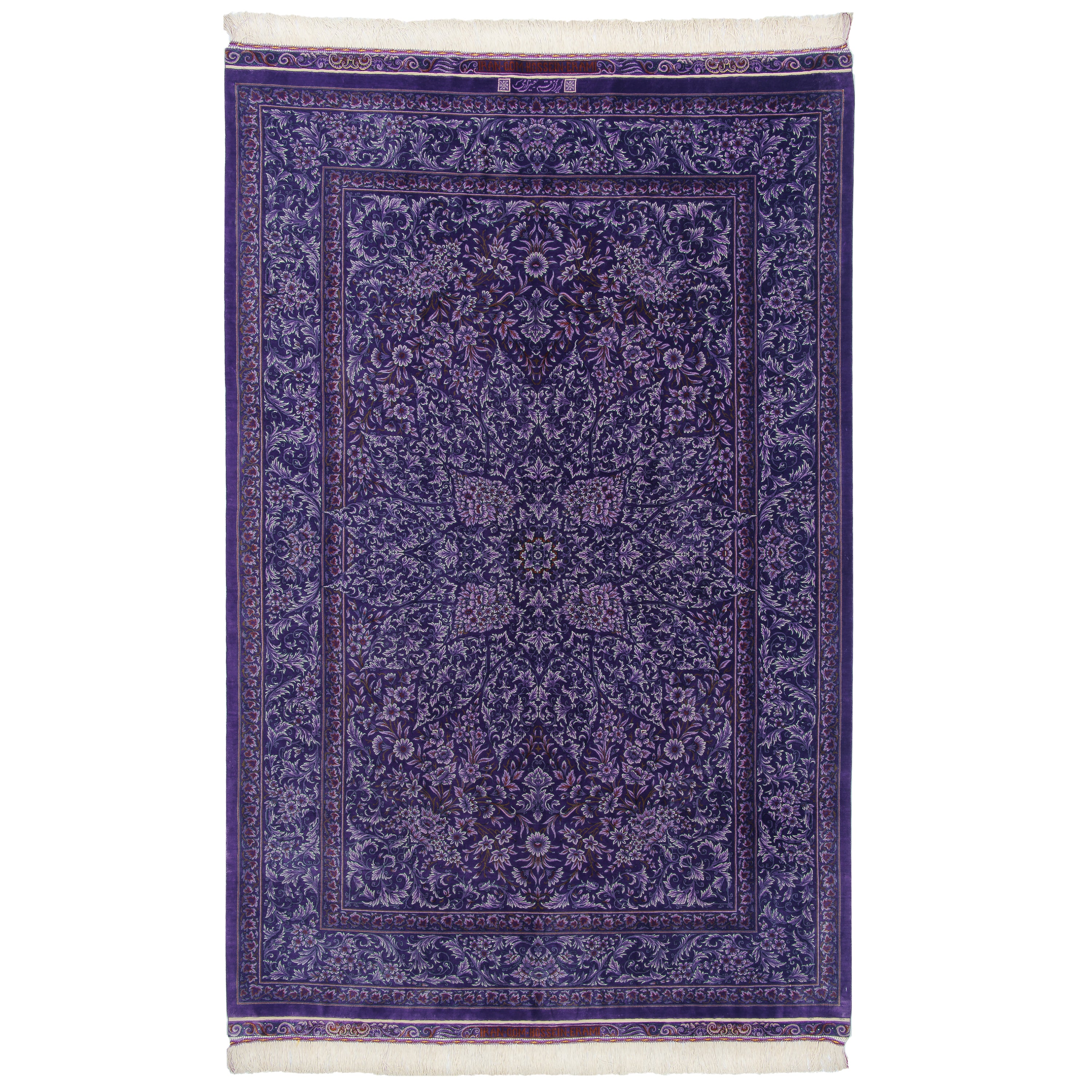 Qom Handmade Carpet — Lachak Toranj | Full Silk | 133 × 205 cm | SKU 10200403