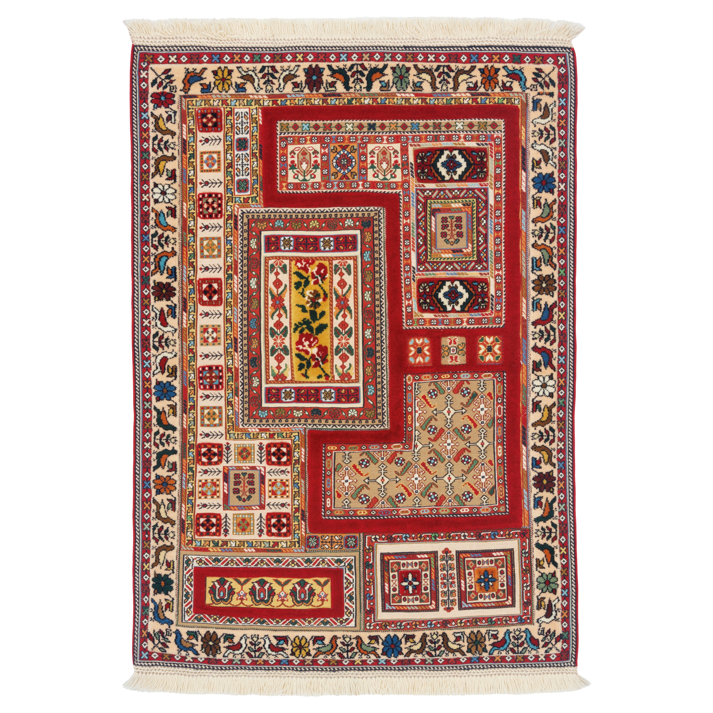 سجادة كيليم يدوية من سيرجان – ساراسار | صوف بالكامل | 85 × 120 سم | رمز المنتج 40100337