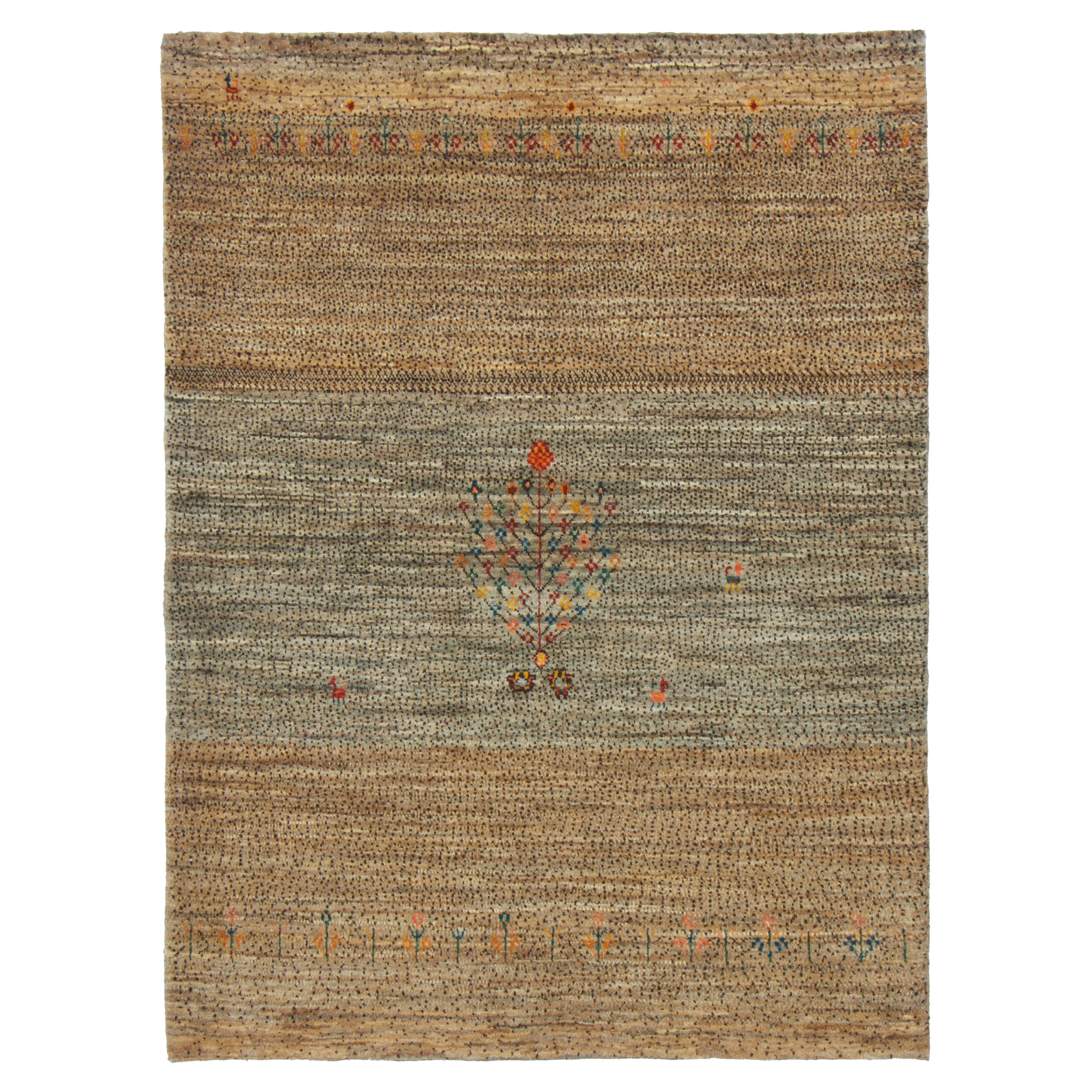 شيراز قبة يدوي — ساراسار | صوف كامل | 110 × 148 سم | SKU 50101387