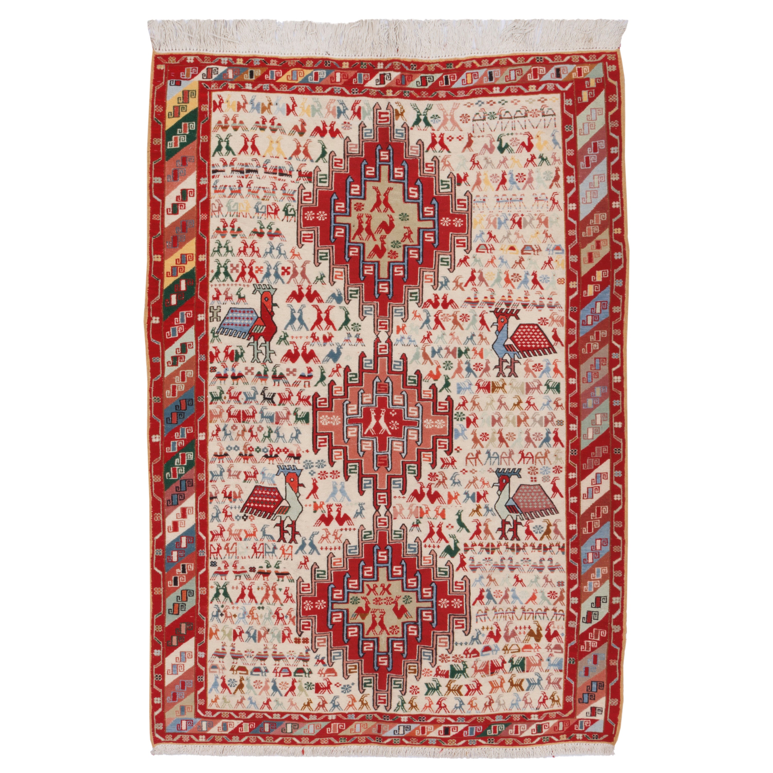 Sirjan Handmade Kilim — Sarasar | Full Wool | 103 × 146 cm | SKU 40101279