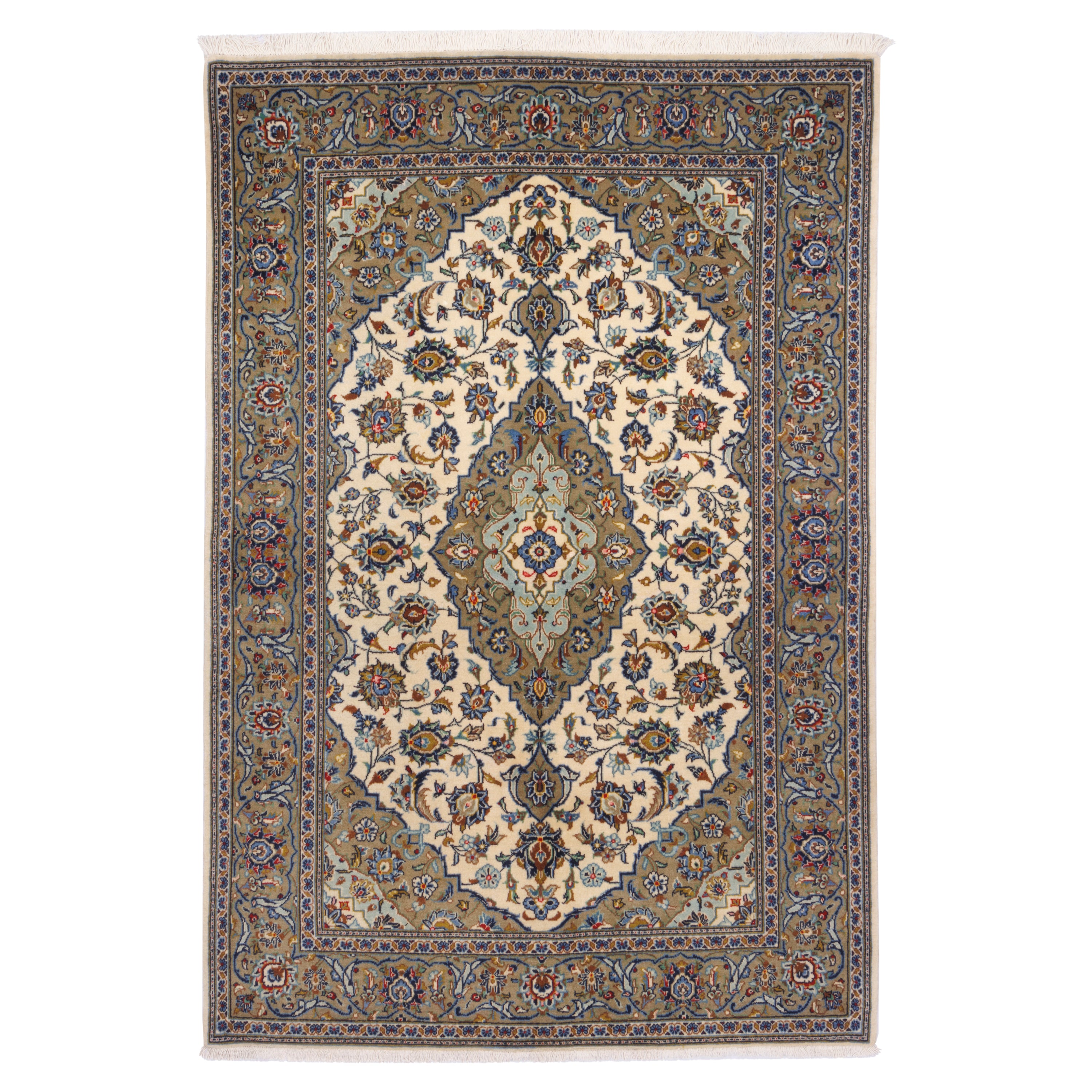 سجادة كاشان يدوية – لشك ترنج | صوف / قطن (السدى) | 140 × 205 سم | رمز المنتج 10200844