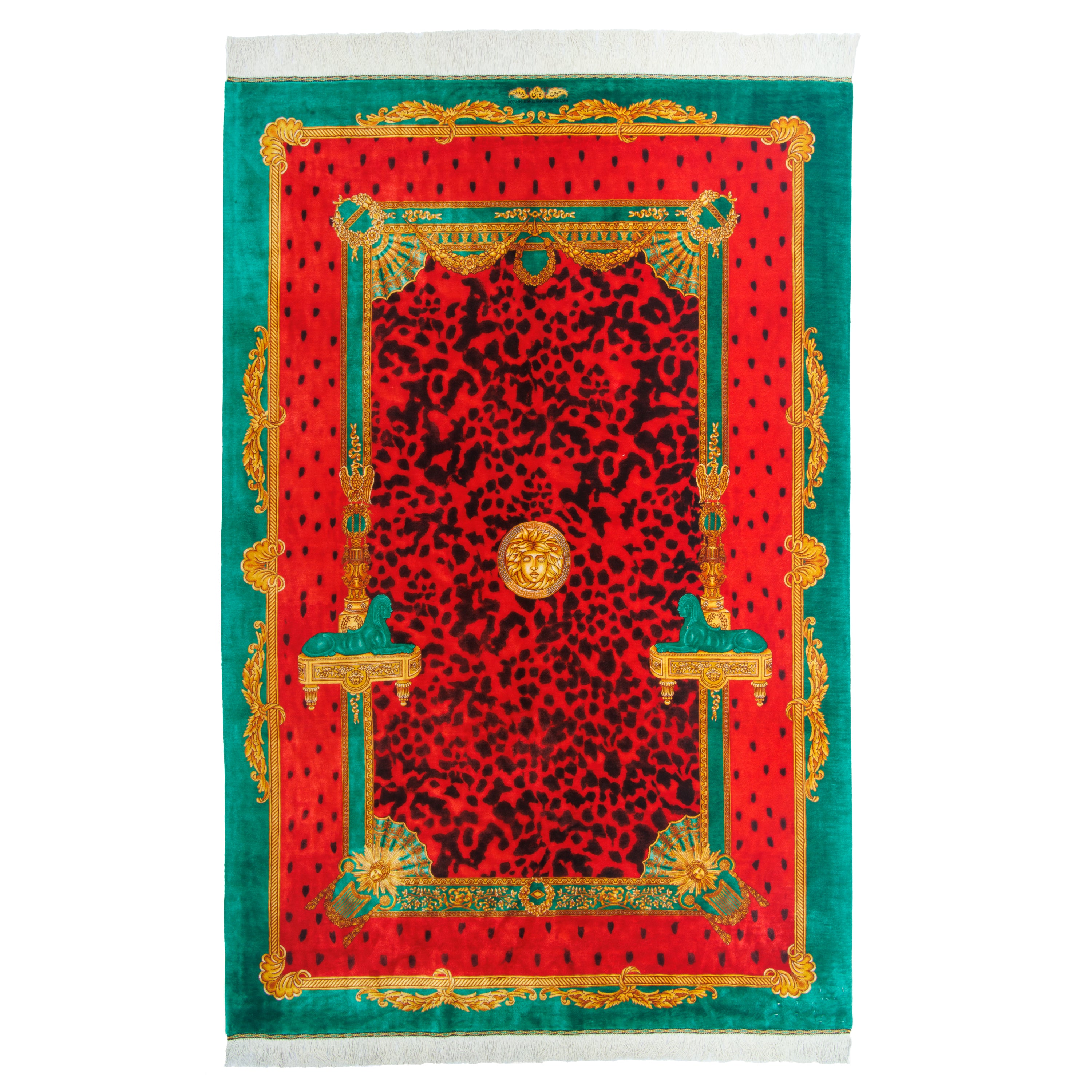 سجادة قم يدوية — ساراسار | حرير كامل | 135 × 204 سم | رمز المنتج 10200436