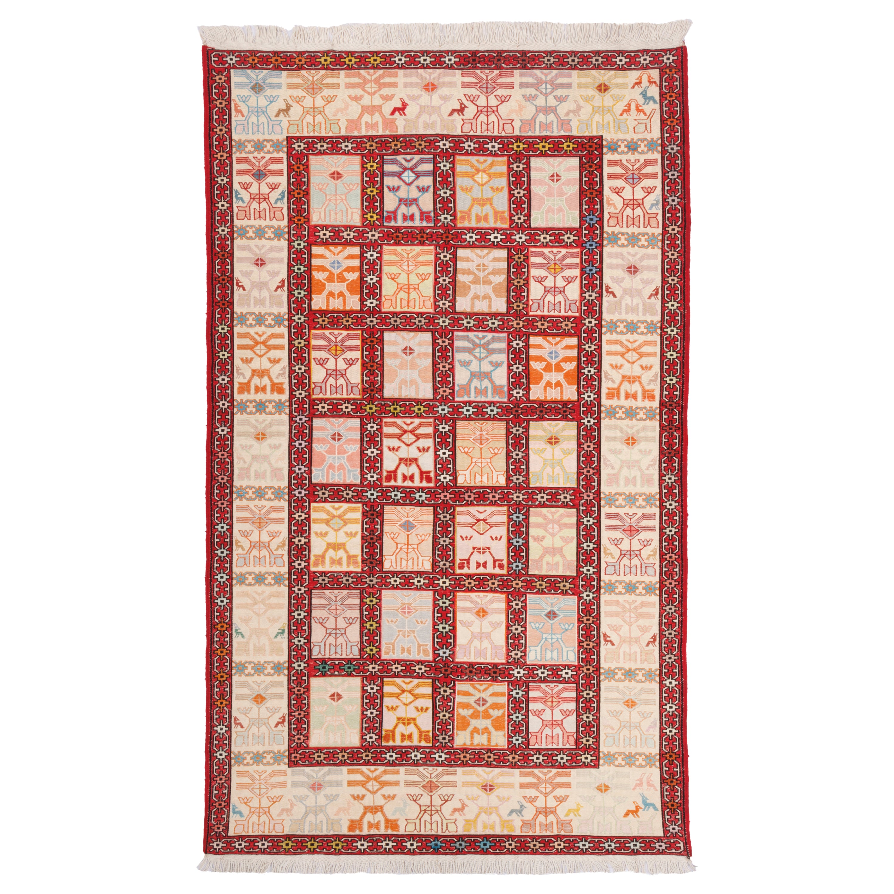Sirjan Handmade Kilim — Kheshti | Full Wool | 115 × 190 cm | SKU 40201283
