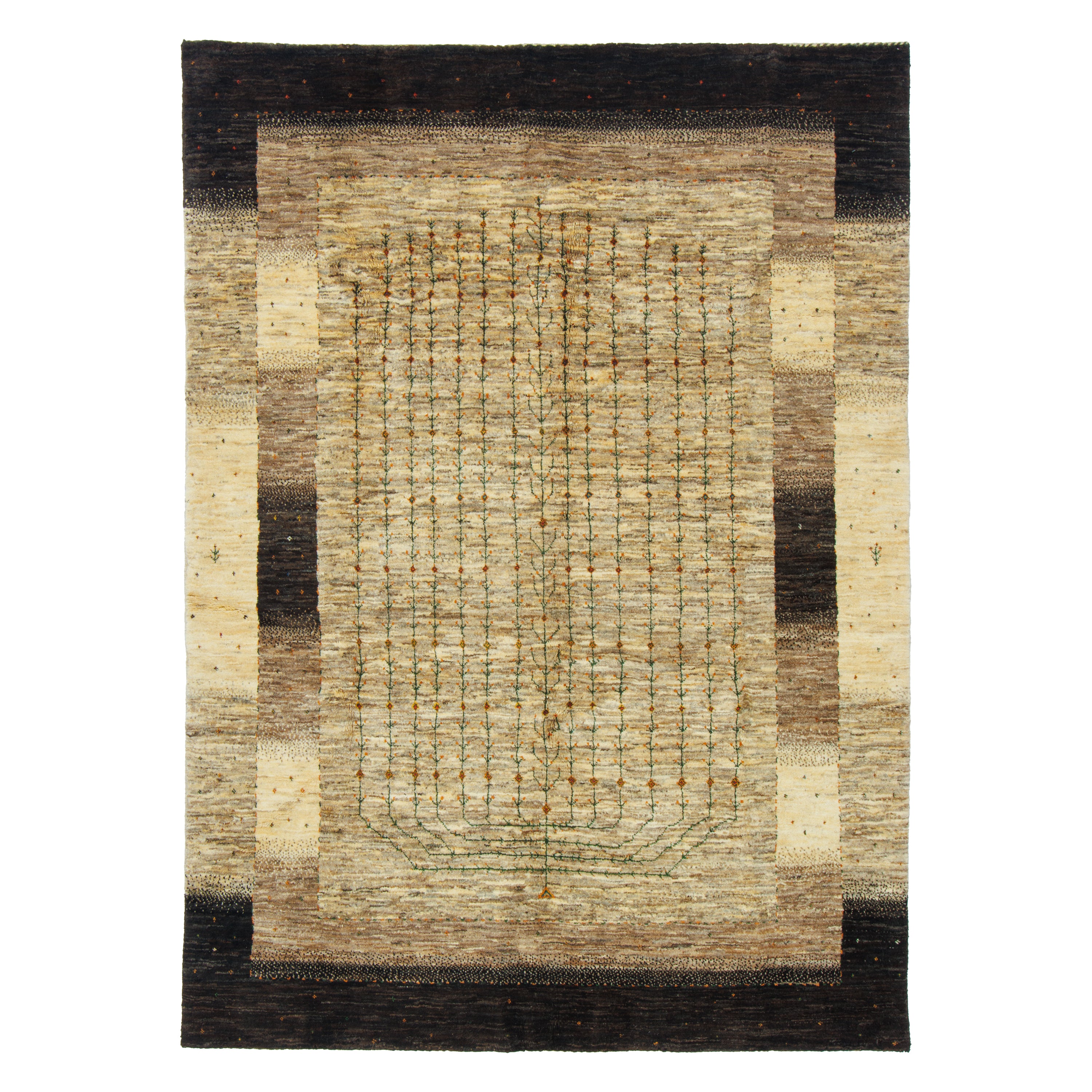 سجادة غابيه شيراز اليدوية — ساراسار | صوف كامل | 172 × 238 سم | SKU 50401298