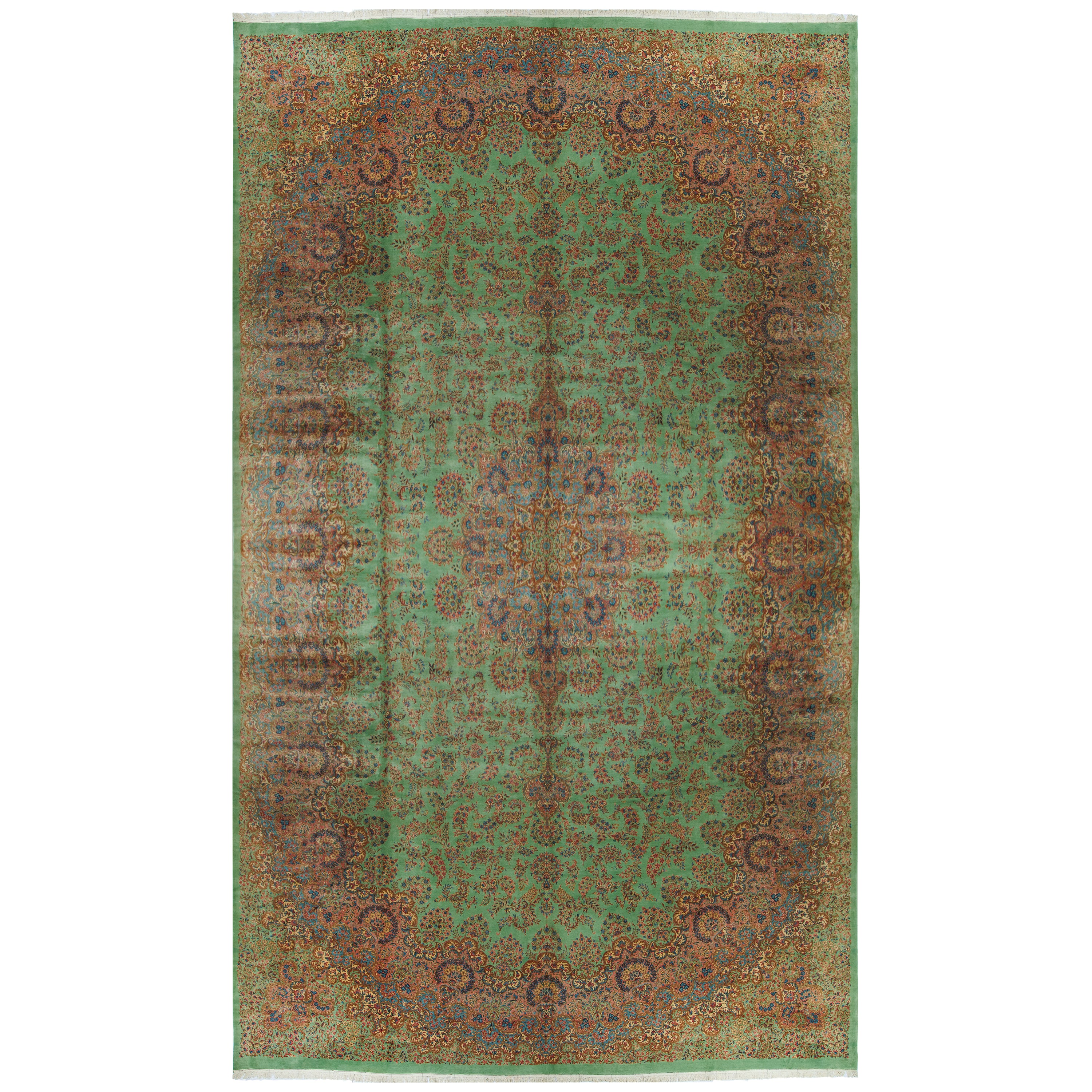 سجاد كرمان يدوي الصنع — طرحة | صوف كامل | 600 × 1000 سم | رمز المنتج 16001124
