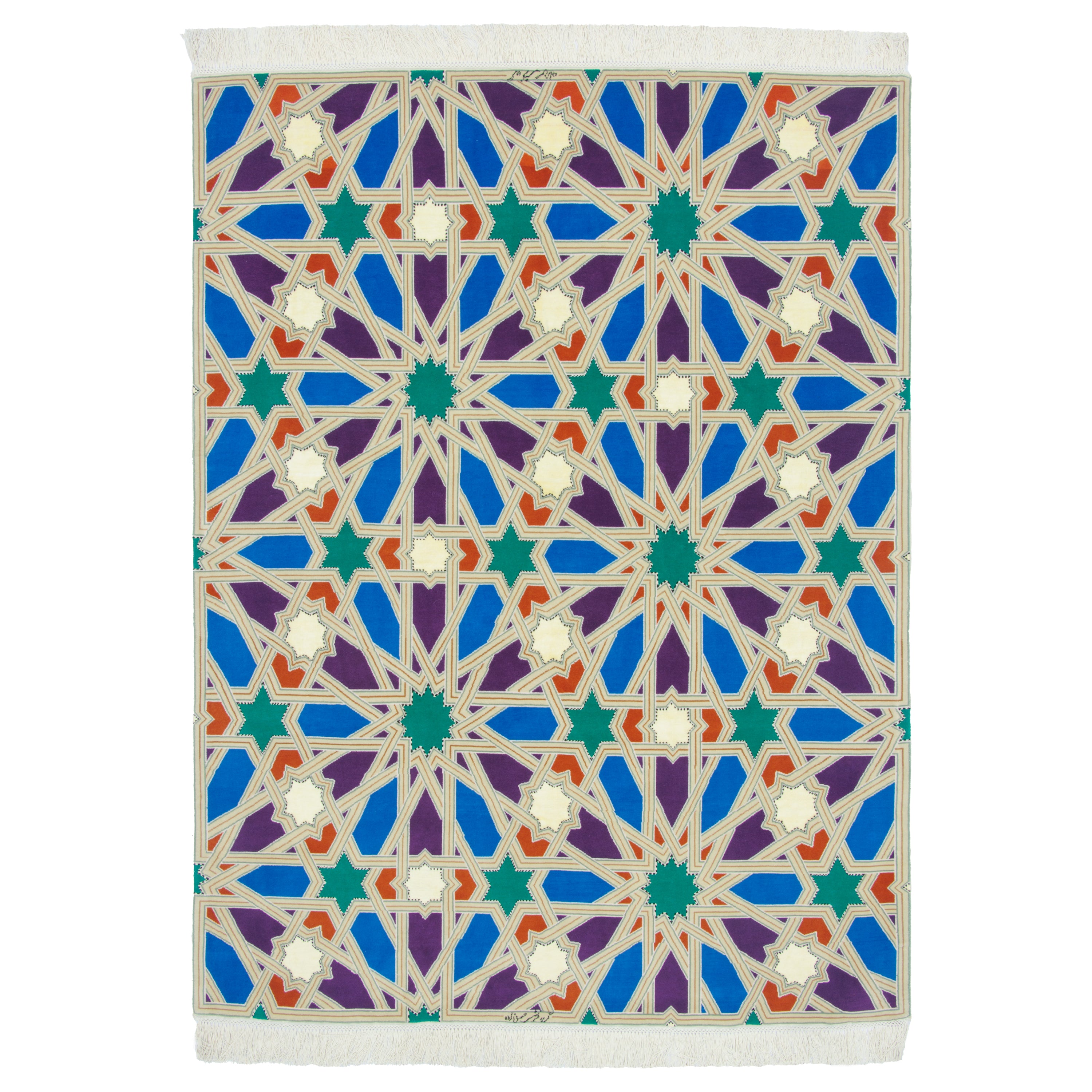 سجادة تبريز يدوية — ساراسار | خيط الحرير / أساس الحرير | 152 × 203 سم | رمز المنتج 10300520