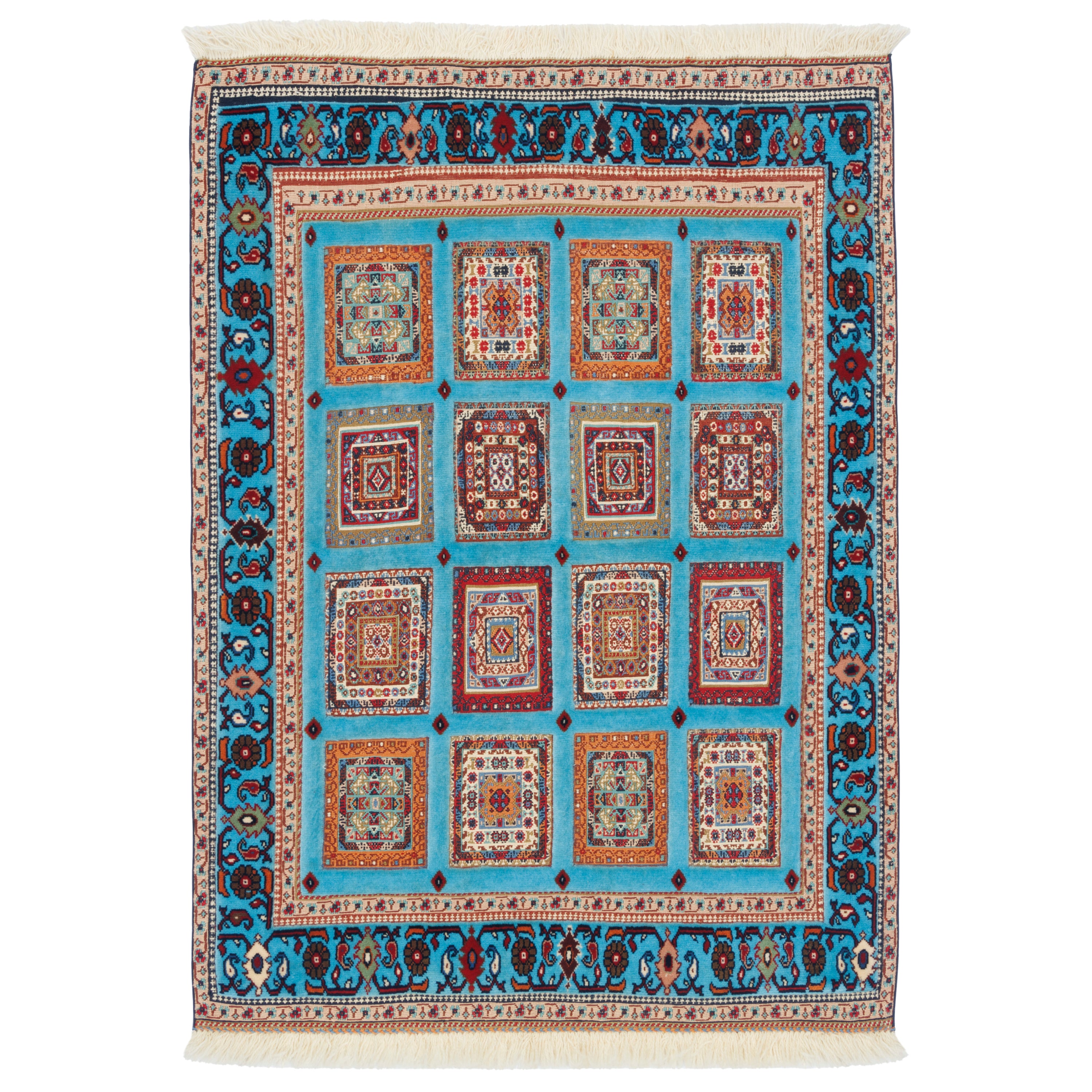 سجادة كيليم سيرجان اليدوية - خشتي | صوف كامل | 80 × 110 سم | رمز المنتج 40000318