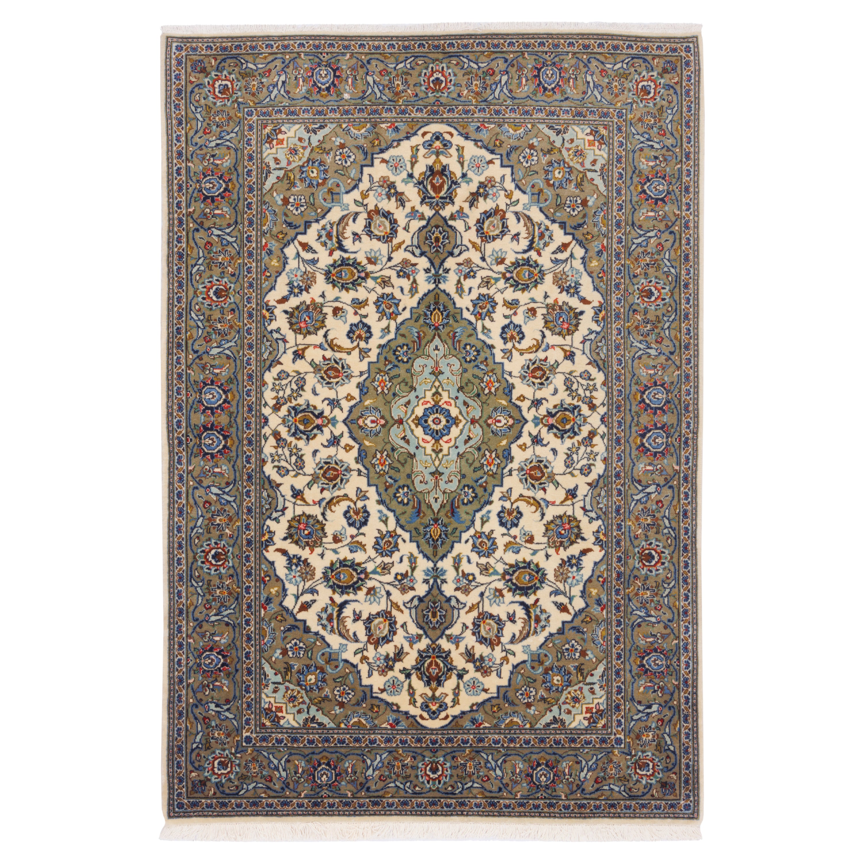 سجادة كاشان يدوية – لشك ترنج | صوف / قطن | 193 × 208 سم | رمز المنتج 10400859