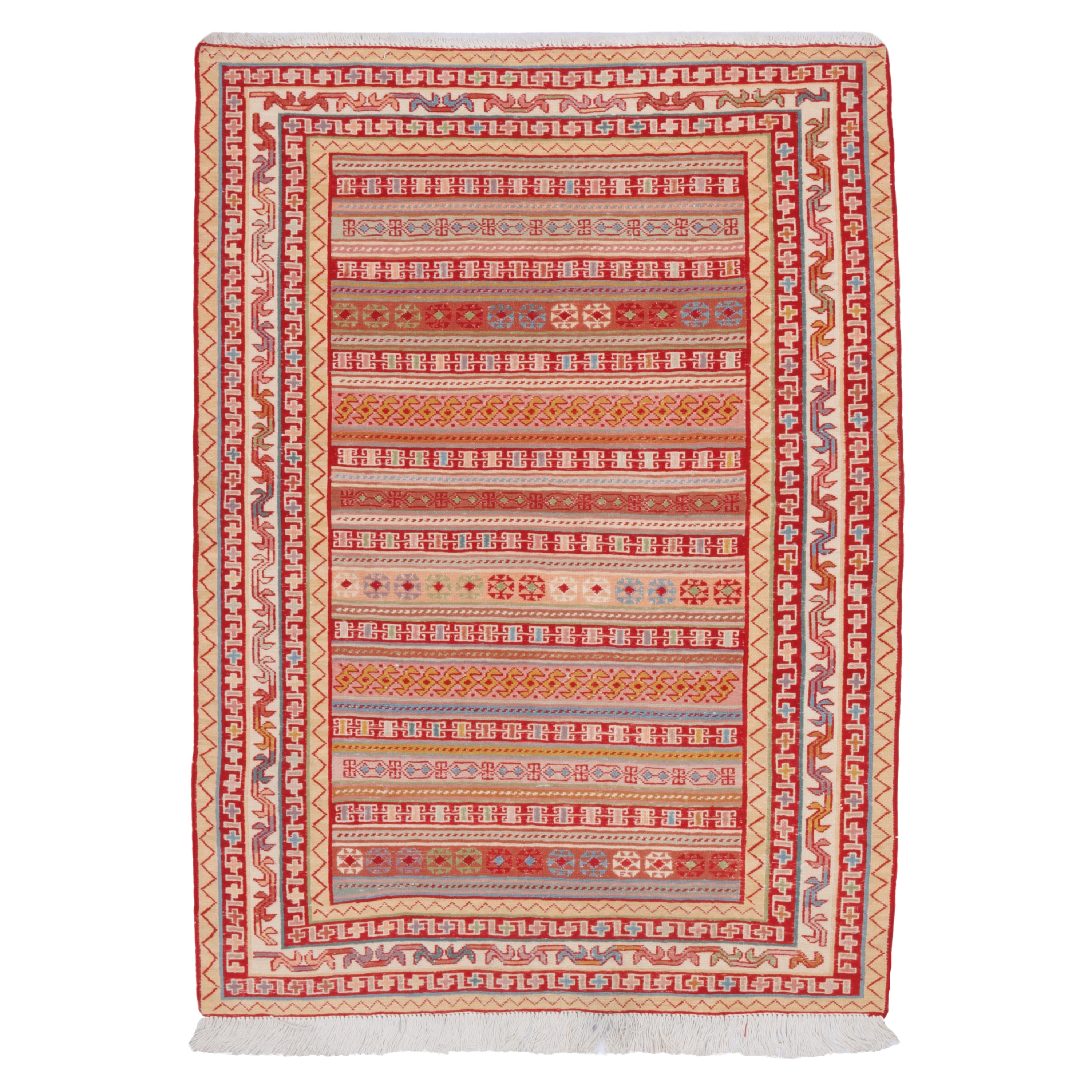 Sirjan Handmade Kilim — Moharramat | Full Wool | 100 × 135 cm | SKU 40101288