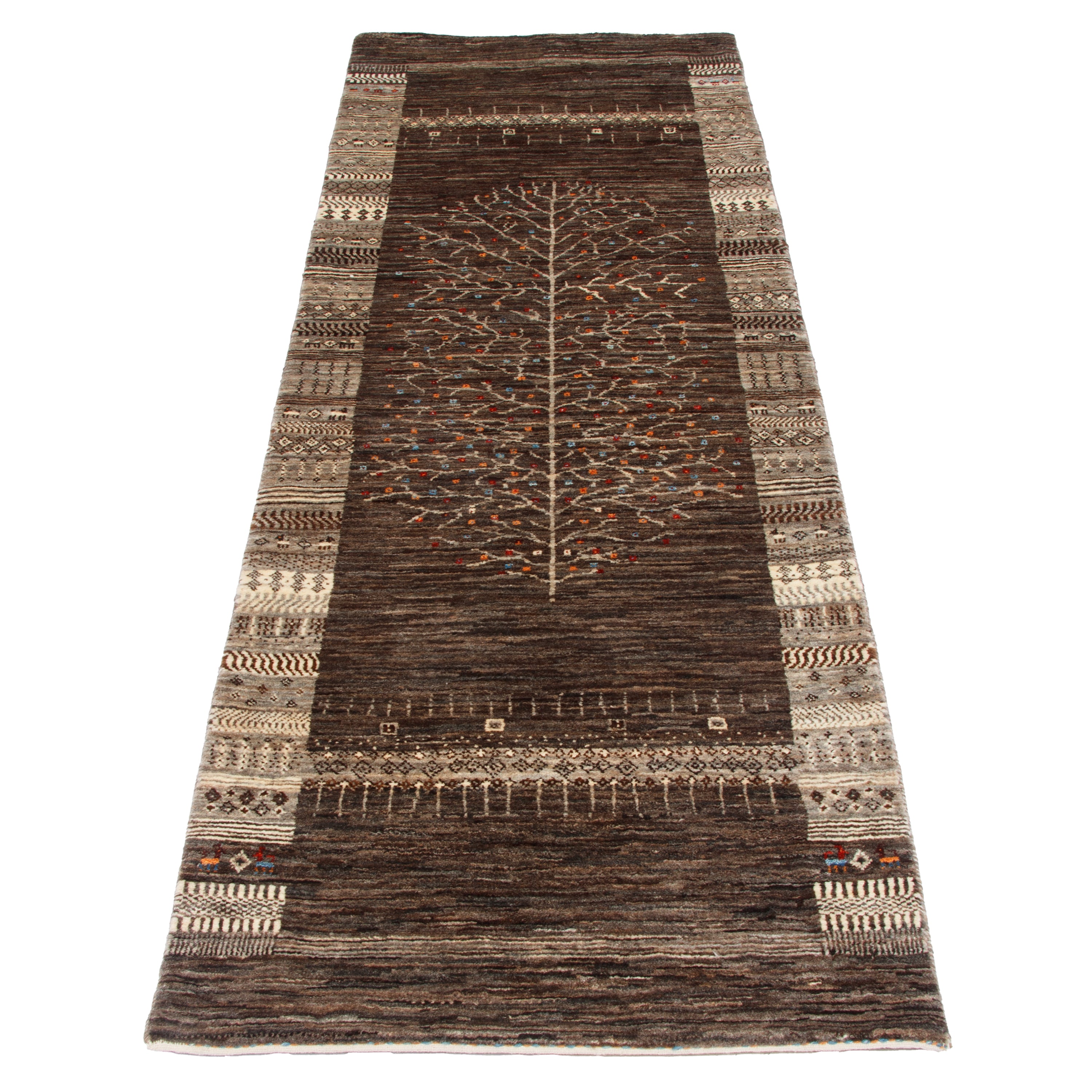 قشقاي جابيه يدوي – دراخت | صوف بالكامل | 86 × 253 سم | SKU 50200537