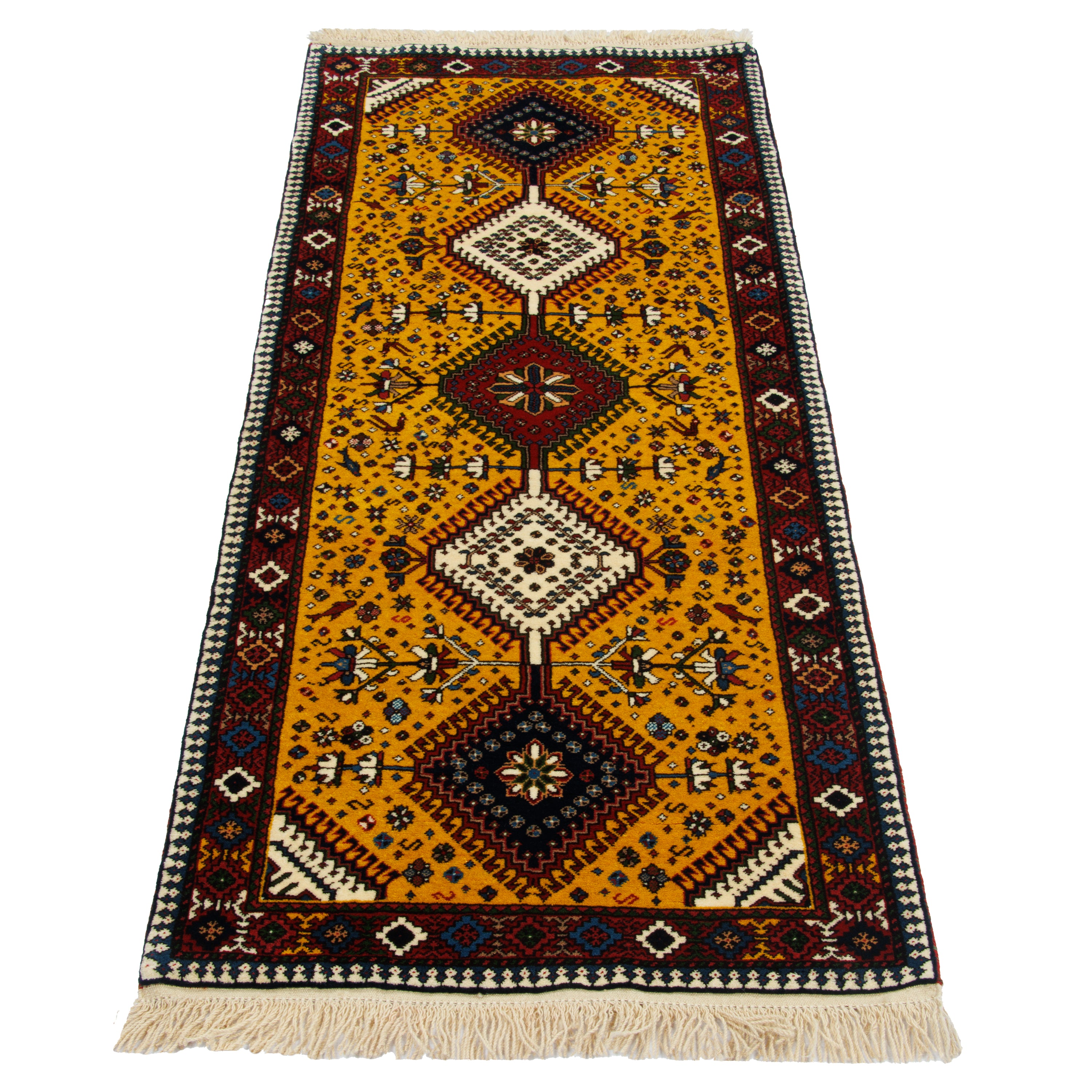 Shiraz Handmade Carpet — Kheshti | Full Wool | 80 × 205 cm | SKU 10101482
