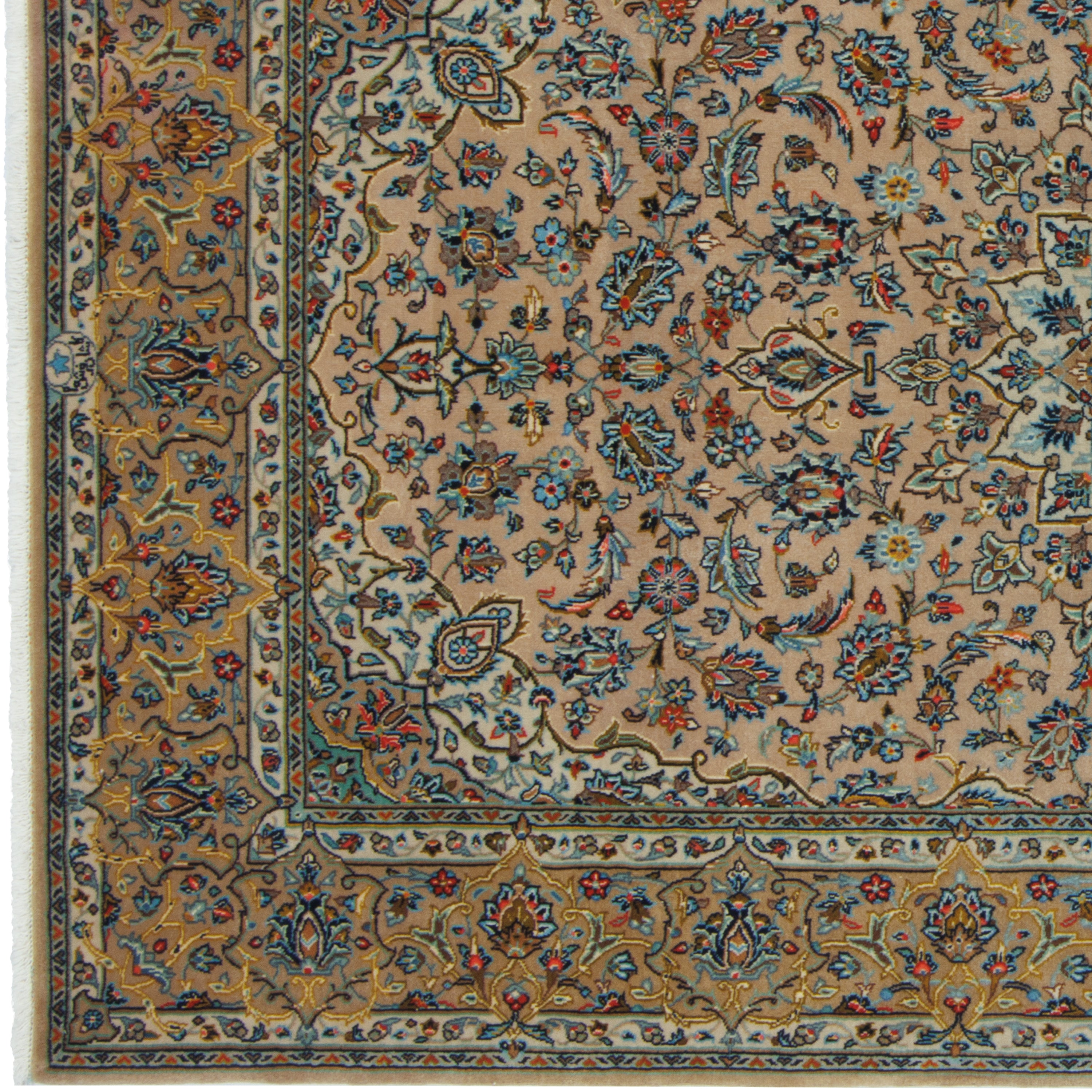 سجادة كاشان يدوية – لشك ترنج | صوف / قطن (سدى) | 142 × 225 سم | SKU 10300856