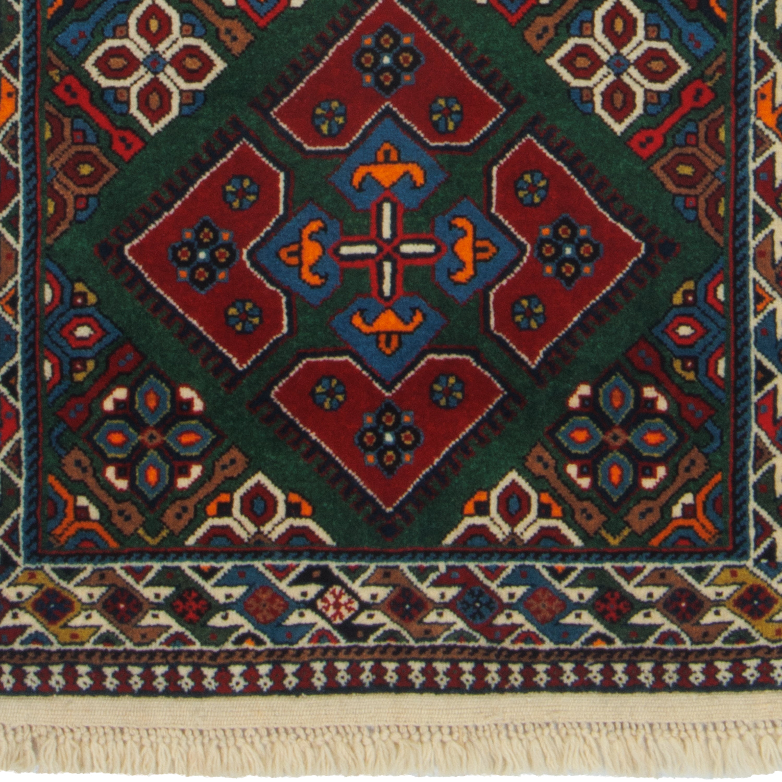 Shiraz Handmade Carpet — Kheshti | Full Wool | 81 × 207 cm | SKU 10101483