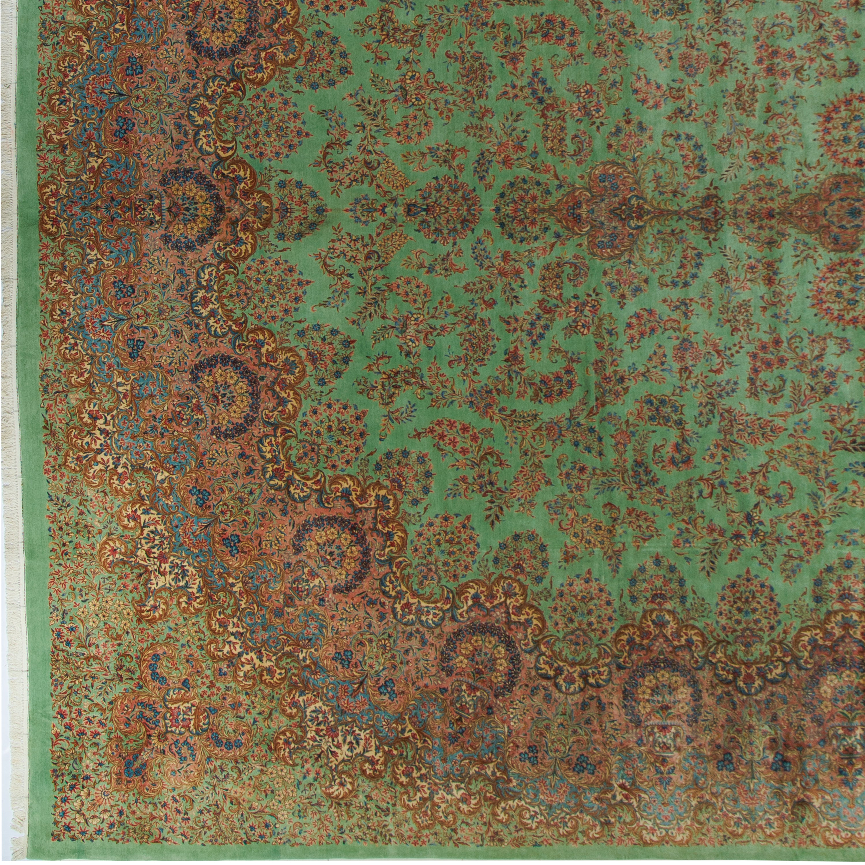سجاد كرمان يدوي الصنع — طرحة | صوف كامل | 600 × 1000 سم | رمز المنتج 16001124